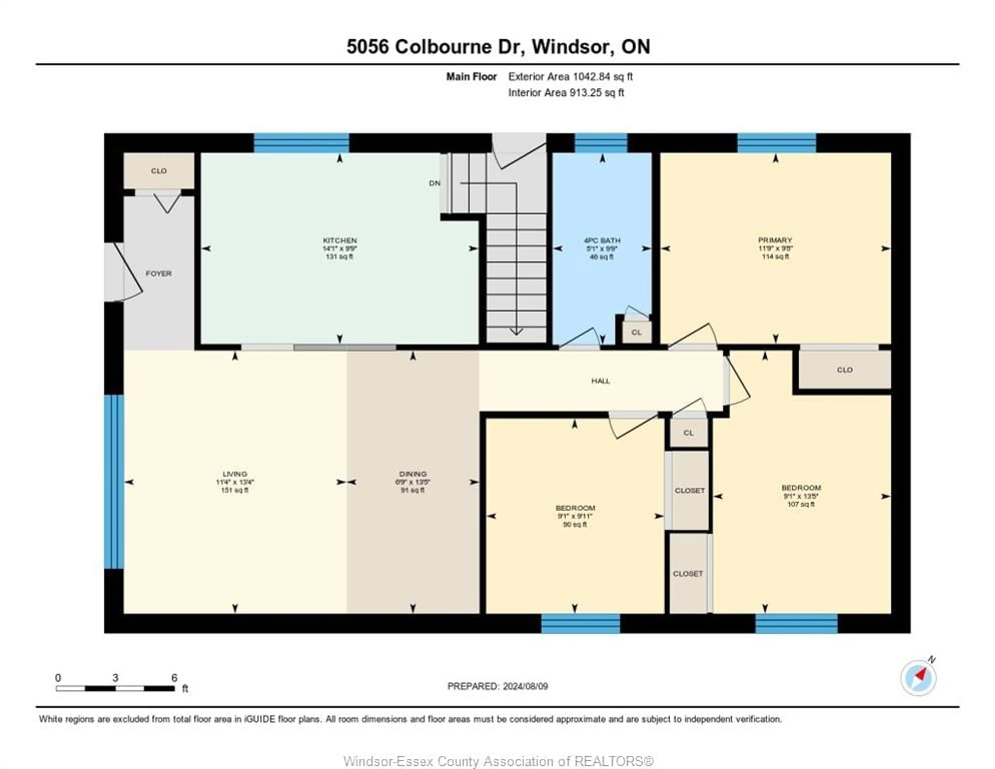 Floor plan for 5056 COLBOURNE Dr, Windsor Ontario N8T 1T8