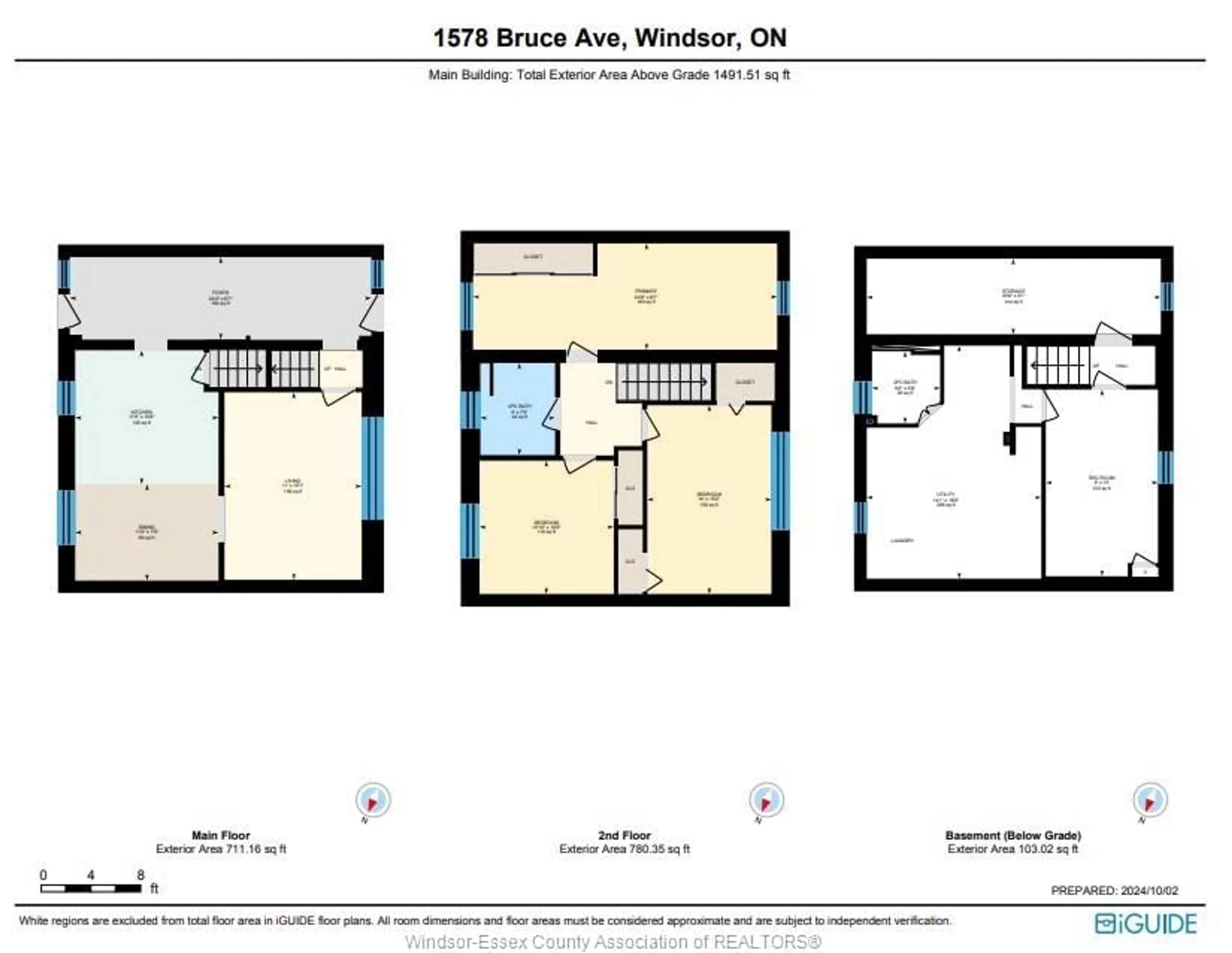 Floor plan for 1578 BRUCE Ave, Windsor Ontario N8X 1X9