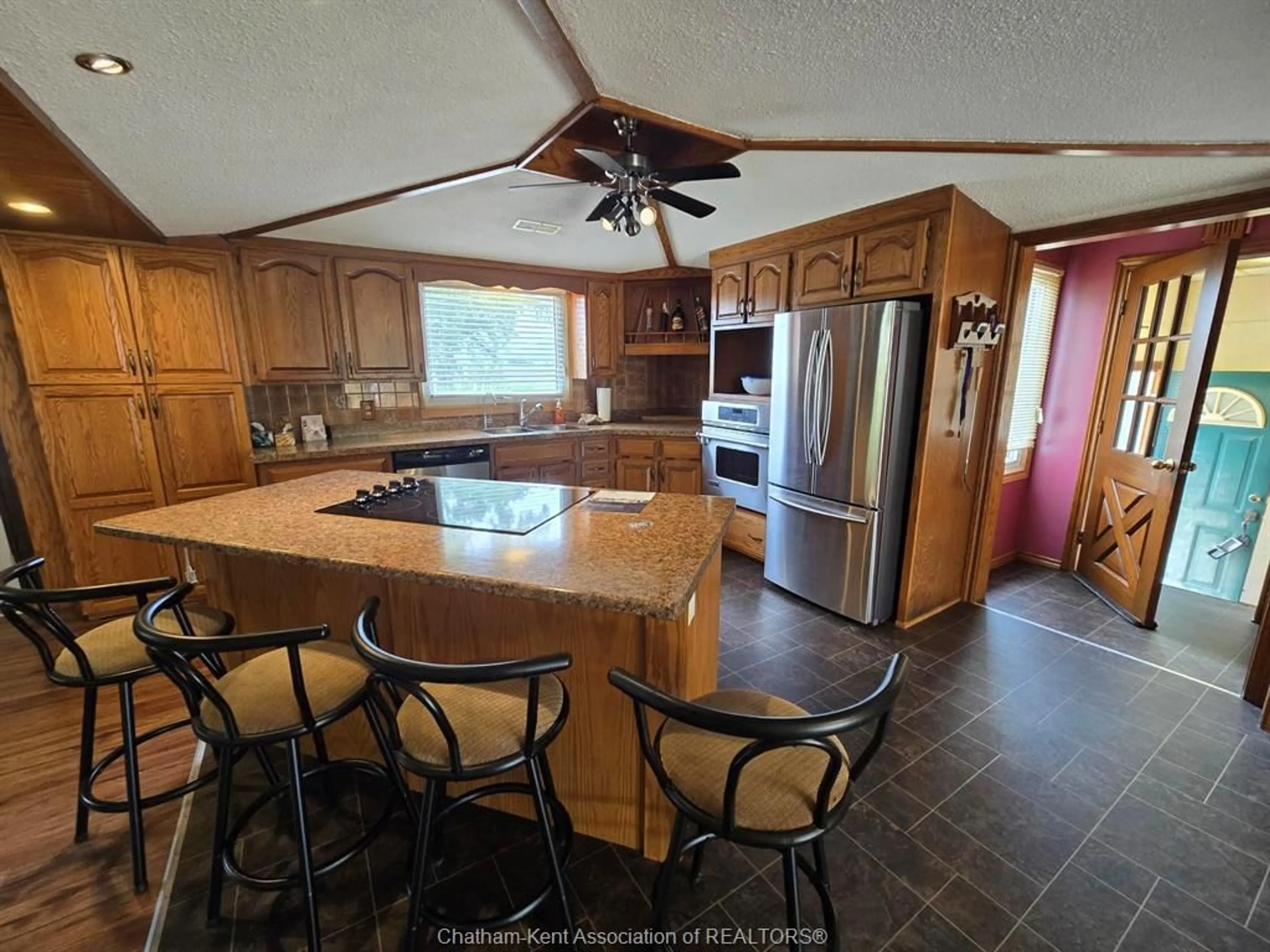 Open concept kitchen, ceramic/tile floor for 6821 MALLARD Line, Dover Centre Ontario N0P 1L0