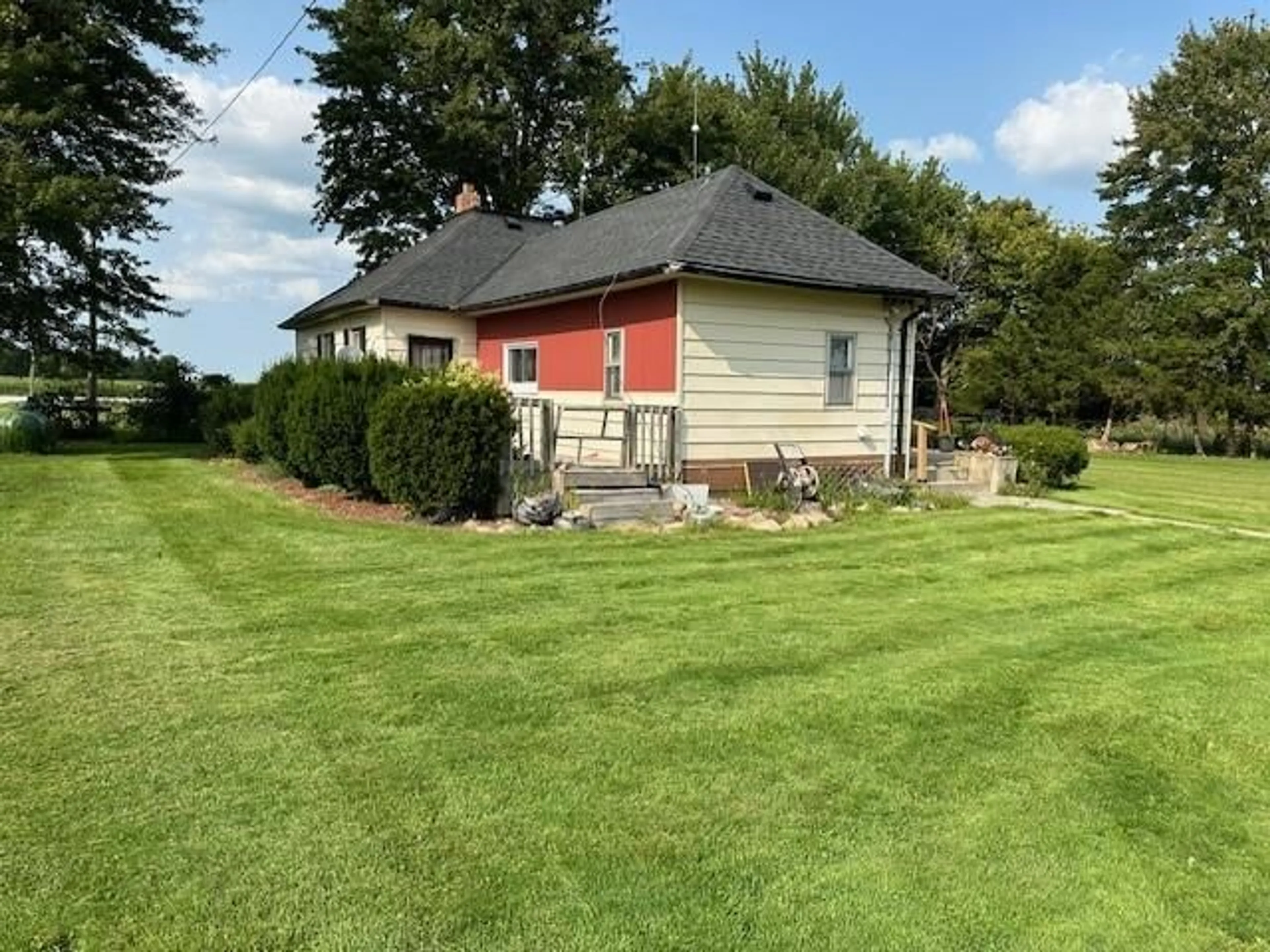 Frontside or backside of a home, the fenced backyard for 5045 EDYS MILLS Line, Dawn-Euphemia Ontario N0N1P0