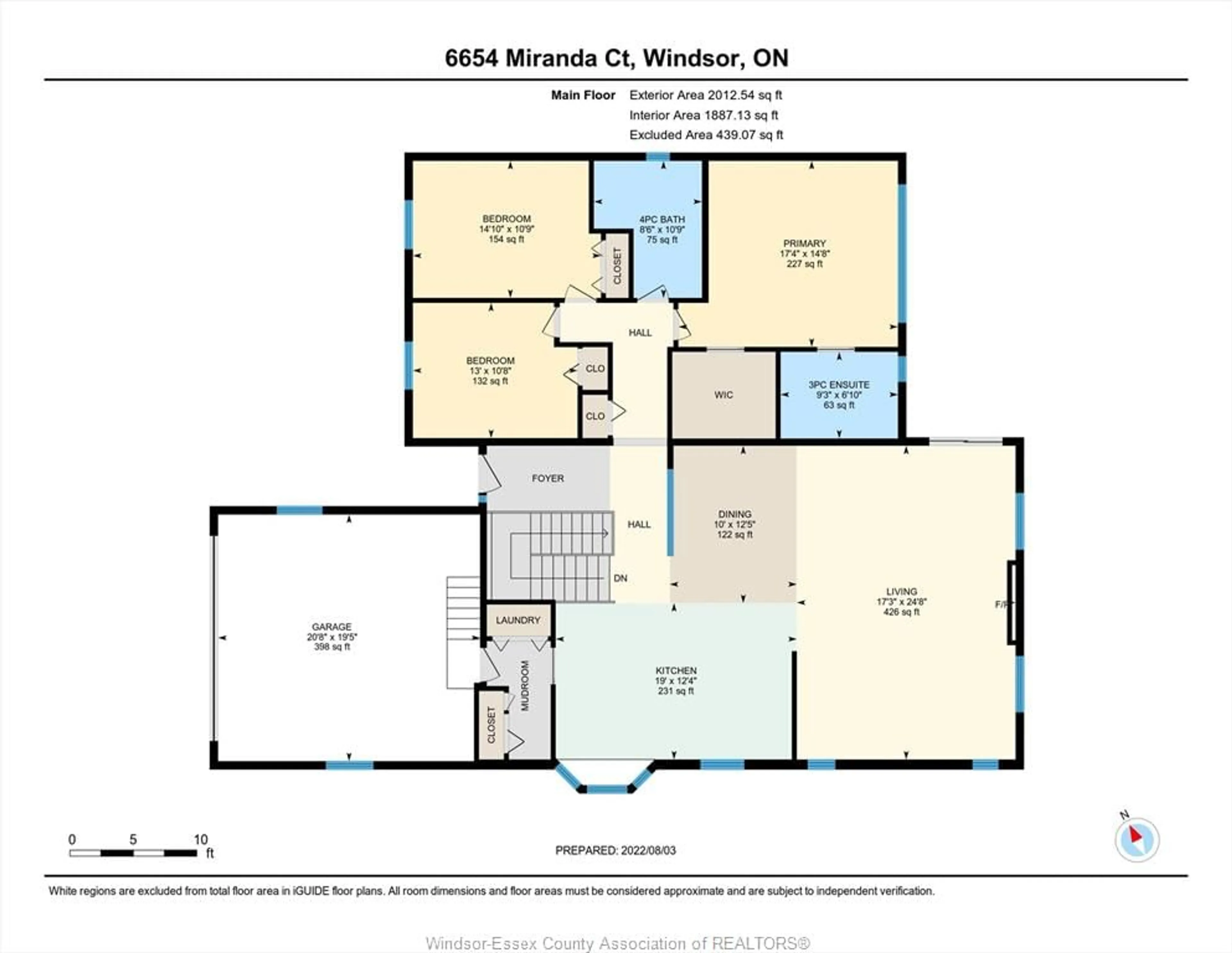 Floor plan for 6654 Miranda Crt, LaSalle Ontario N9J 3G7