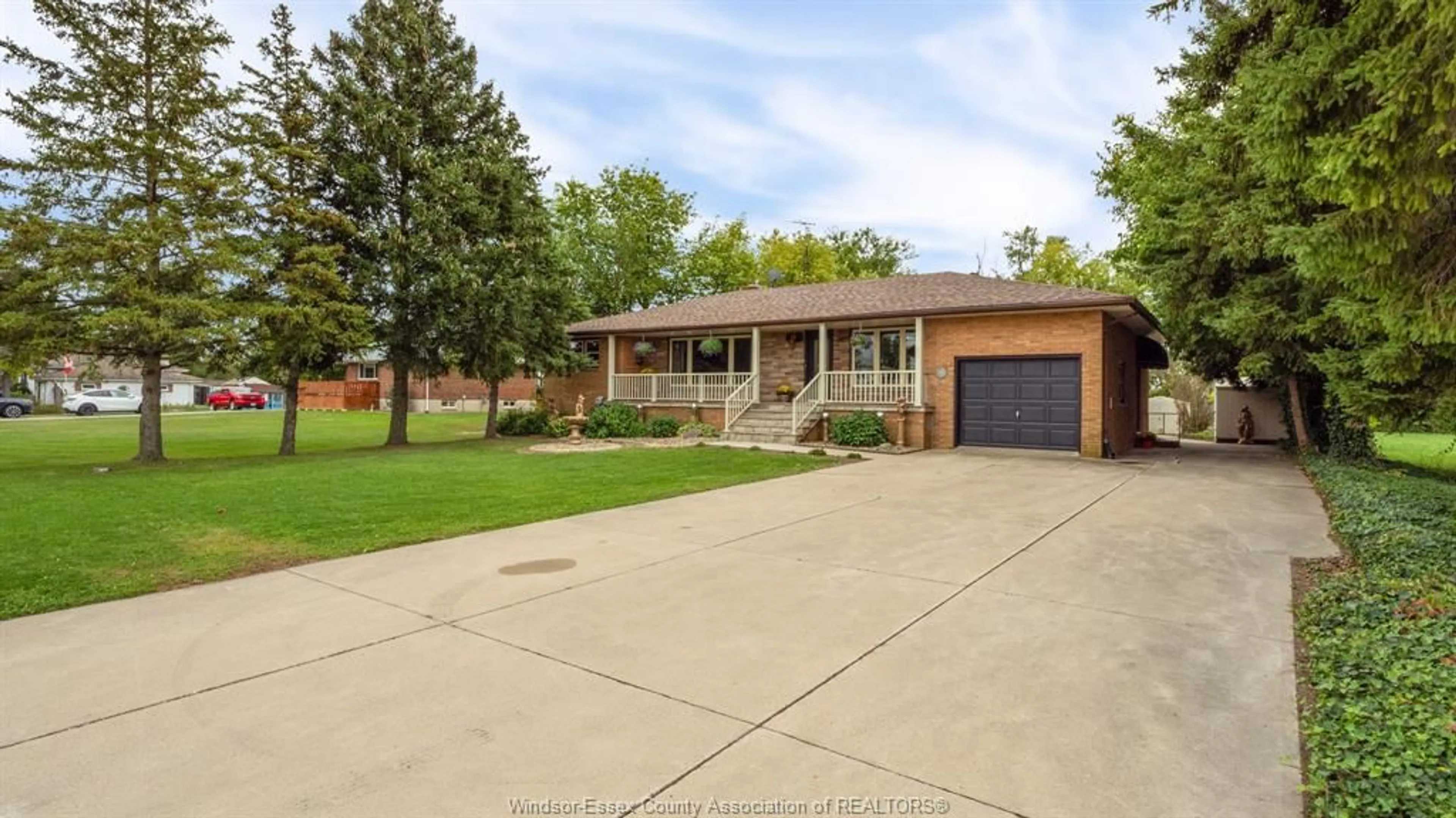 Frontside or backside of a home, the fenced backyard for 9560 MALDEN, Amherstburg Ontario N9J2W4