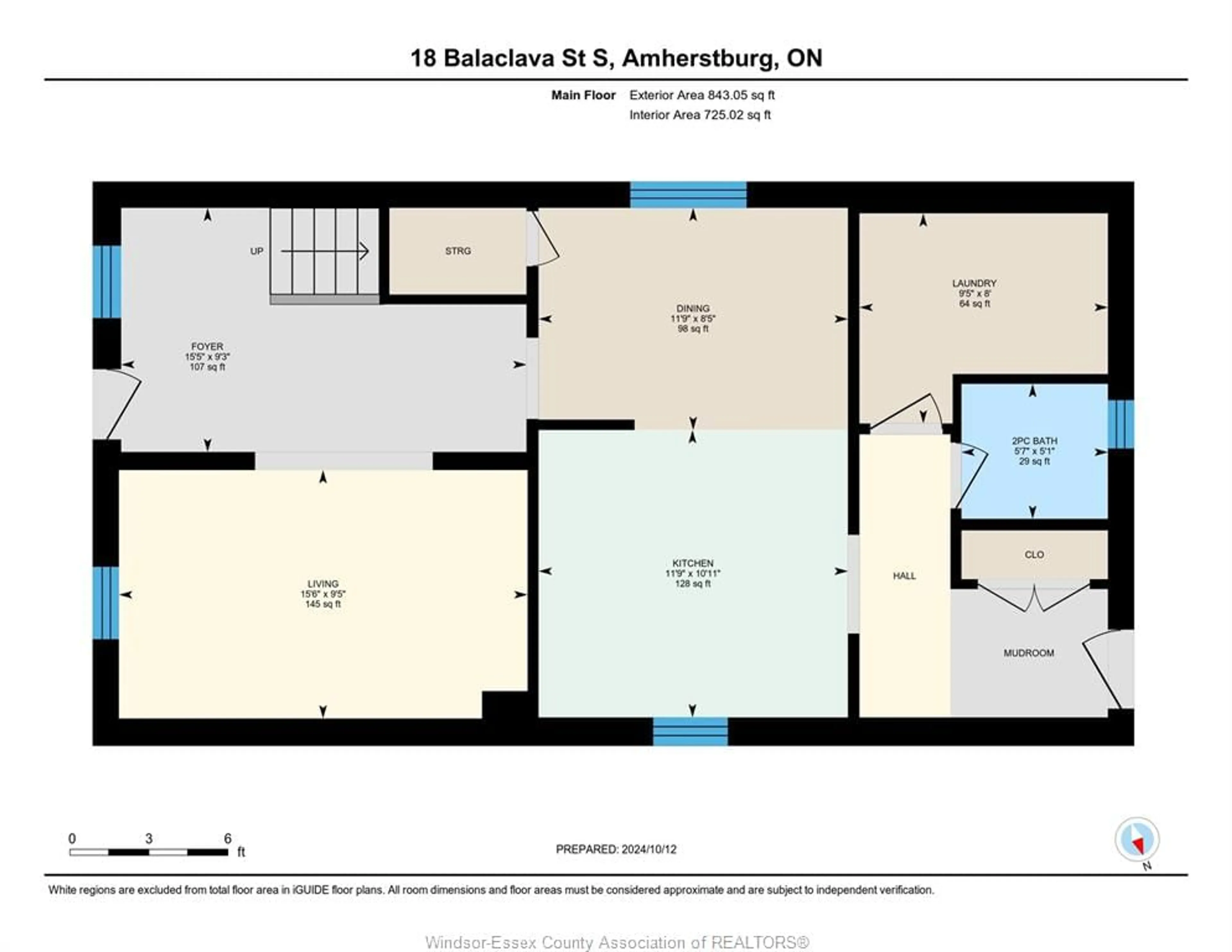 Floor plan for 18 Balaclava St, Amherstburg Ontario N9V 2G6