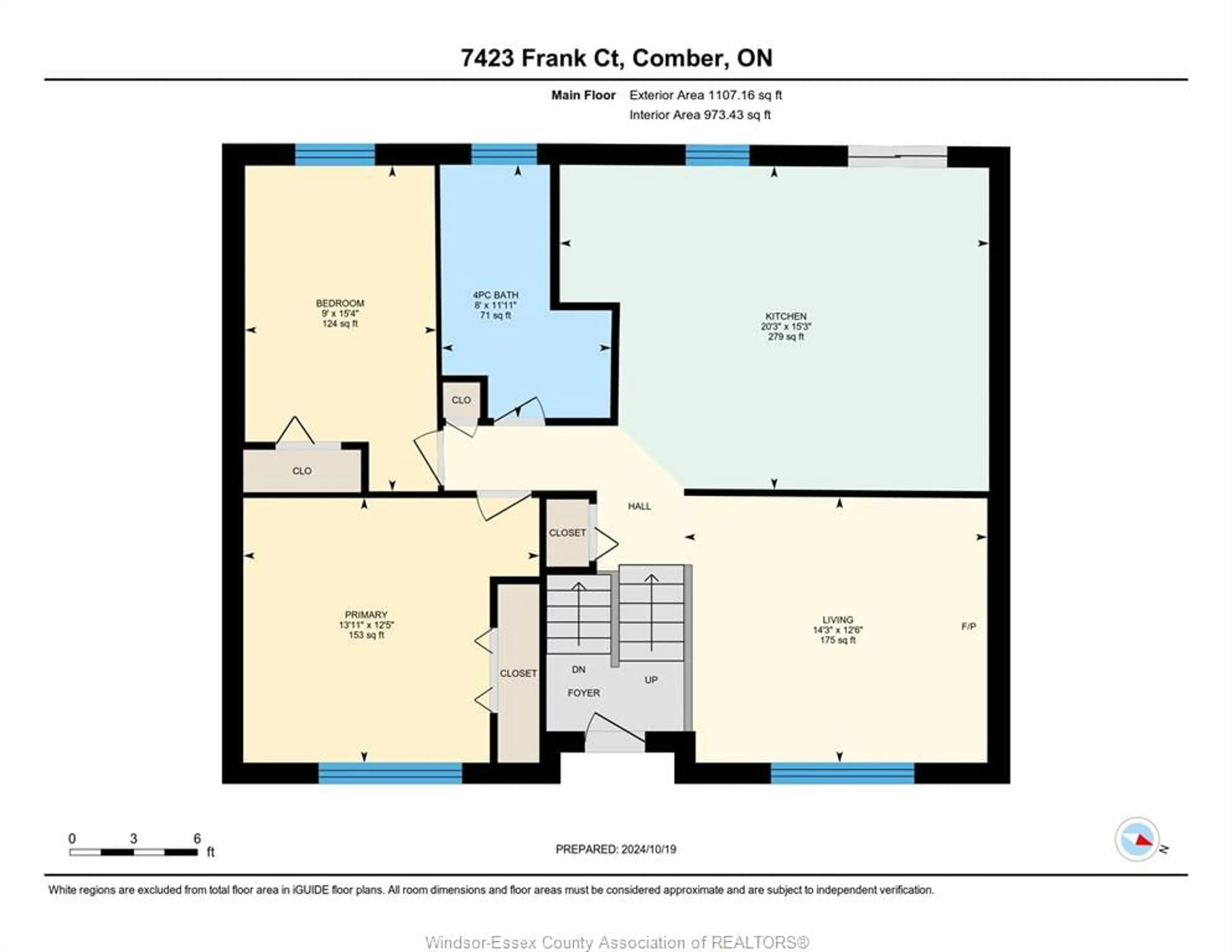 Floor plan for 7423 FRANK Crt, Comber Ontario N0P 1J0