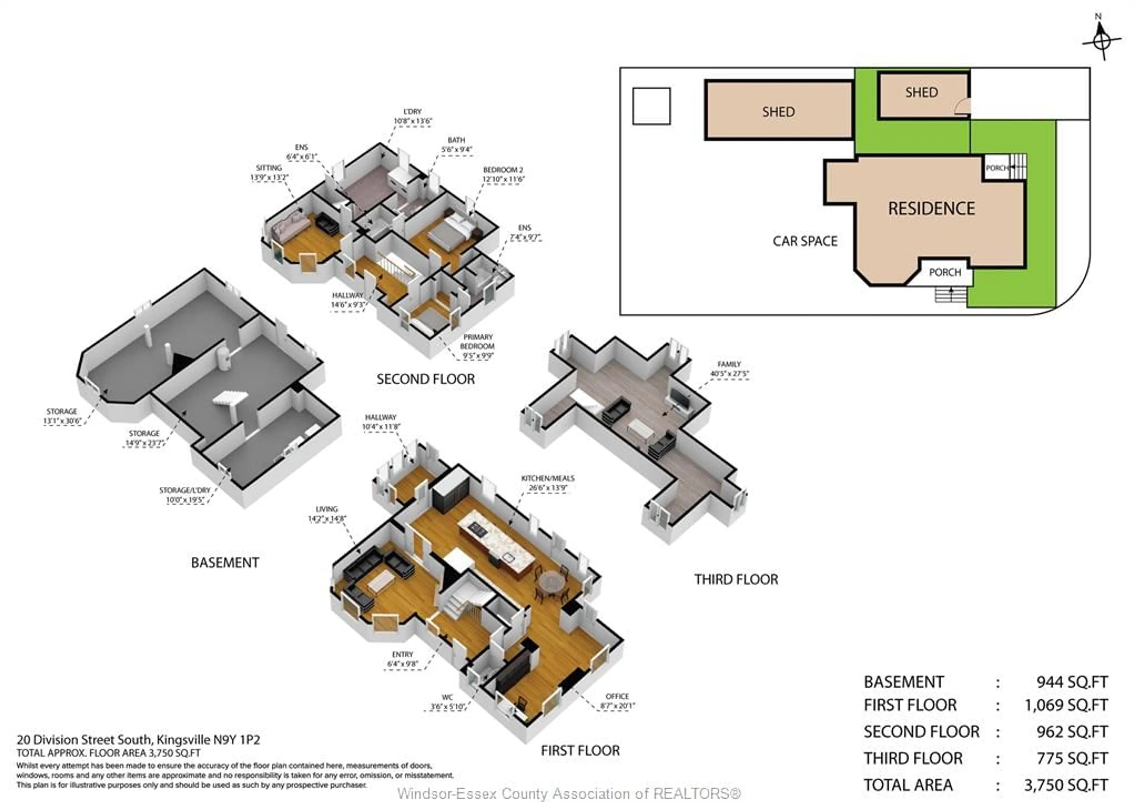 Floor plan for 20 Division St, Kingsville Ontario N9Y 1P2