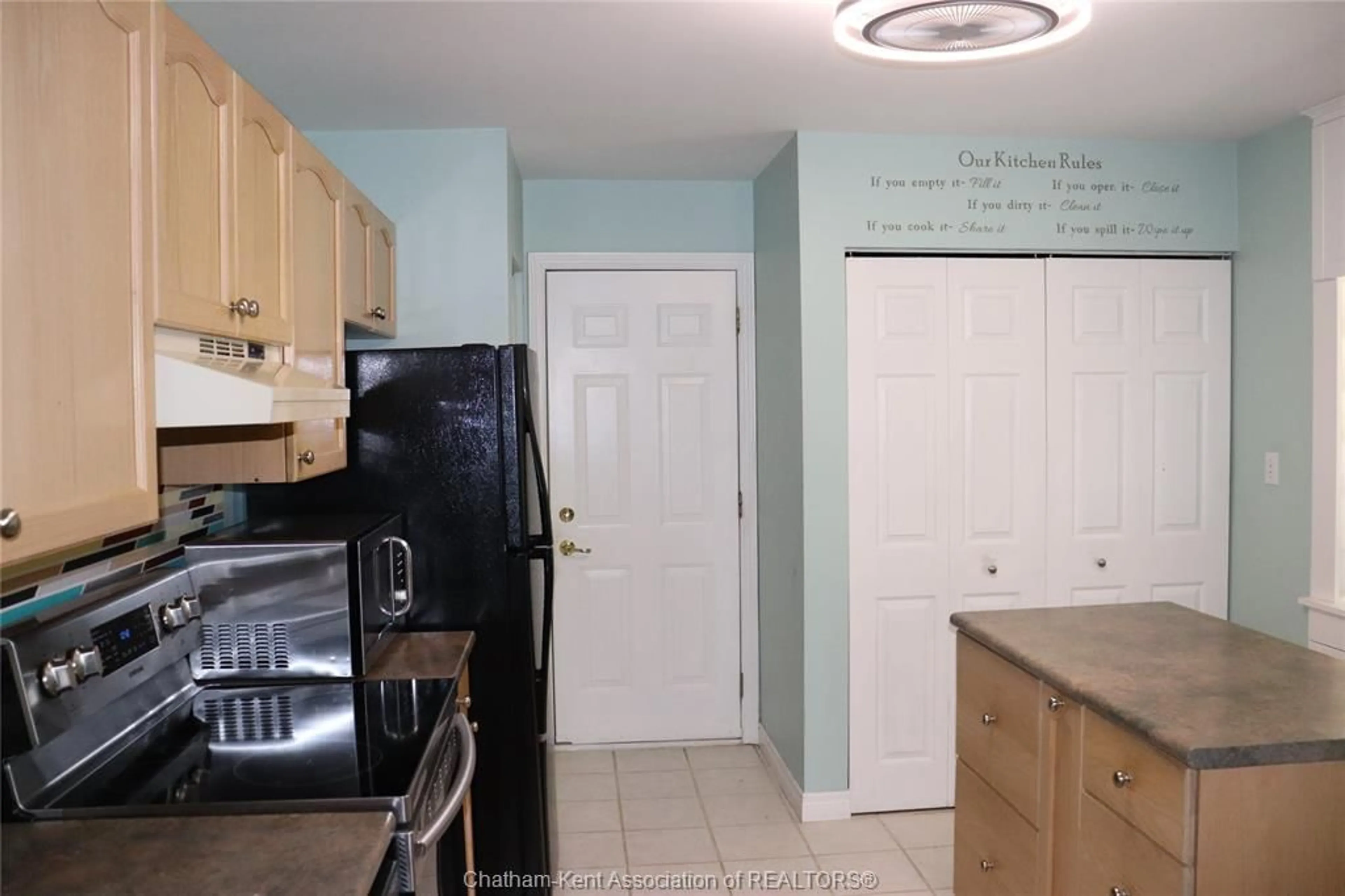 Standard kitchen, not visible floor, cottage for 35-A Tiffany St, Ridgetown Ontario N0P 2C0