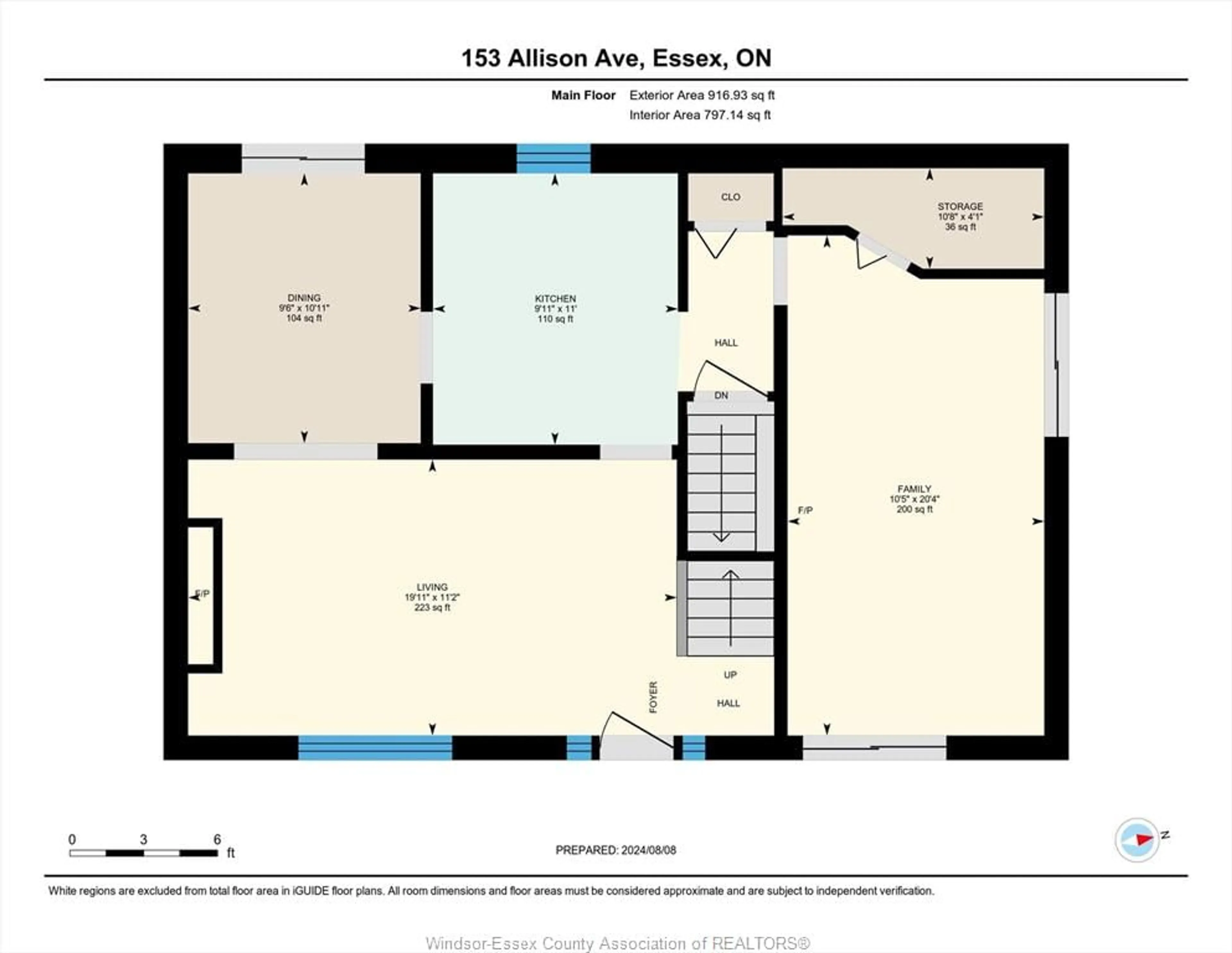 Floor plan for 153 Allison Ave, Harrow Ontario N0R 1G0