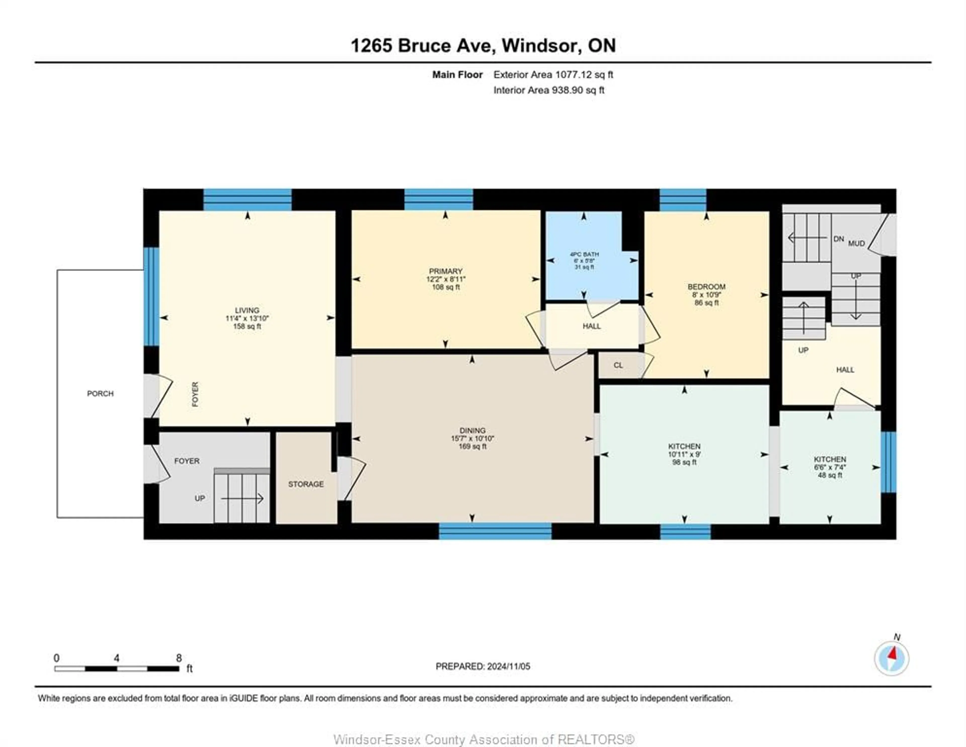 Floor plan for 1265-67 BRUCE Ave, Windsor Ontario N8X 1X2