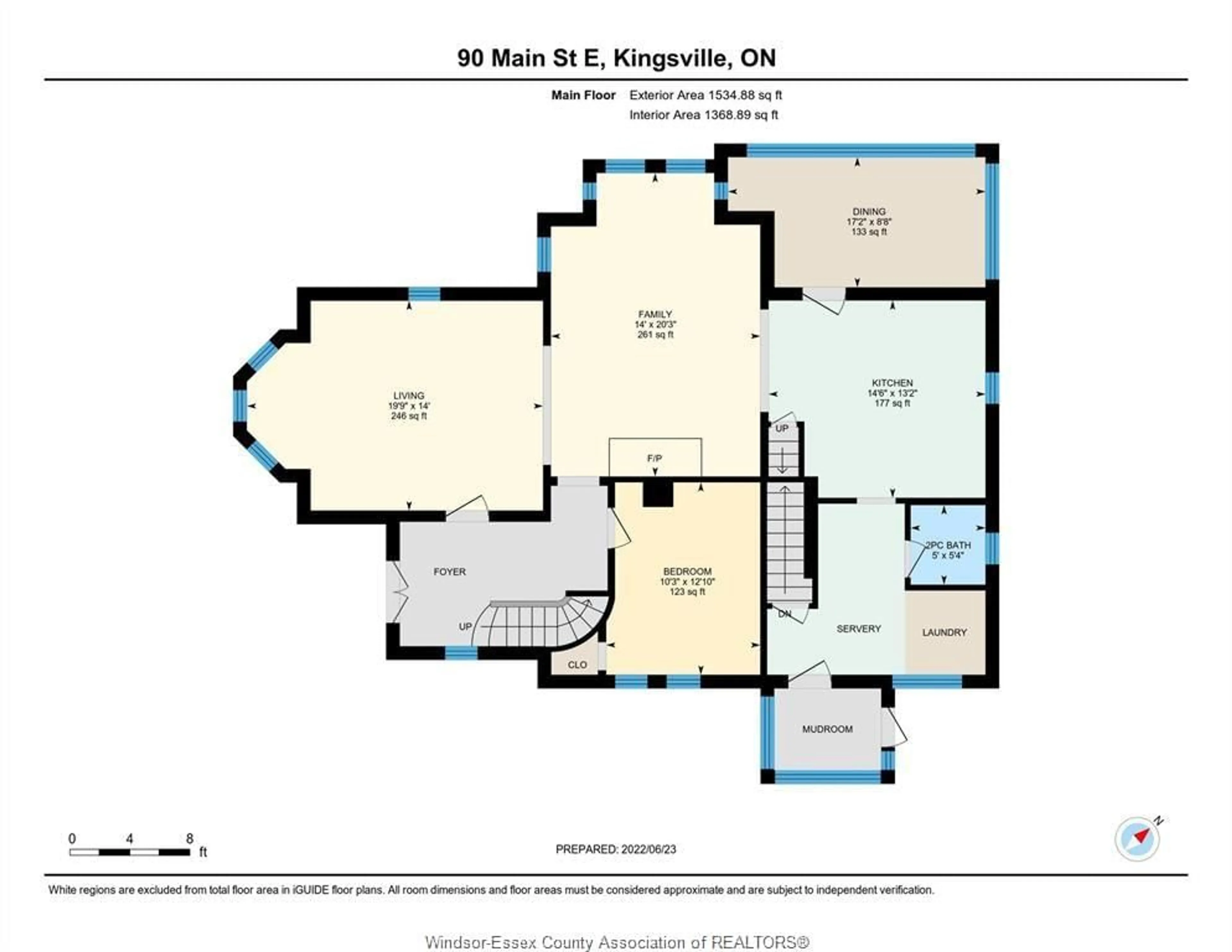 Floor plan for 90 Main St, Kingsville Ontario N9Y 1A4