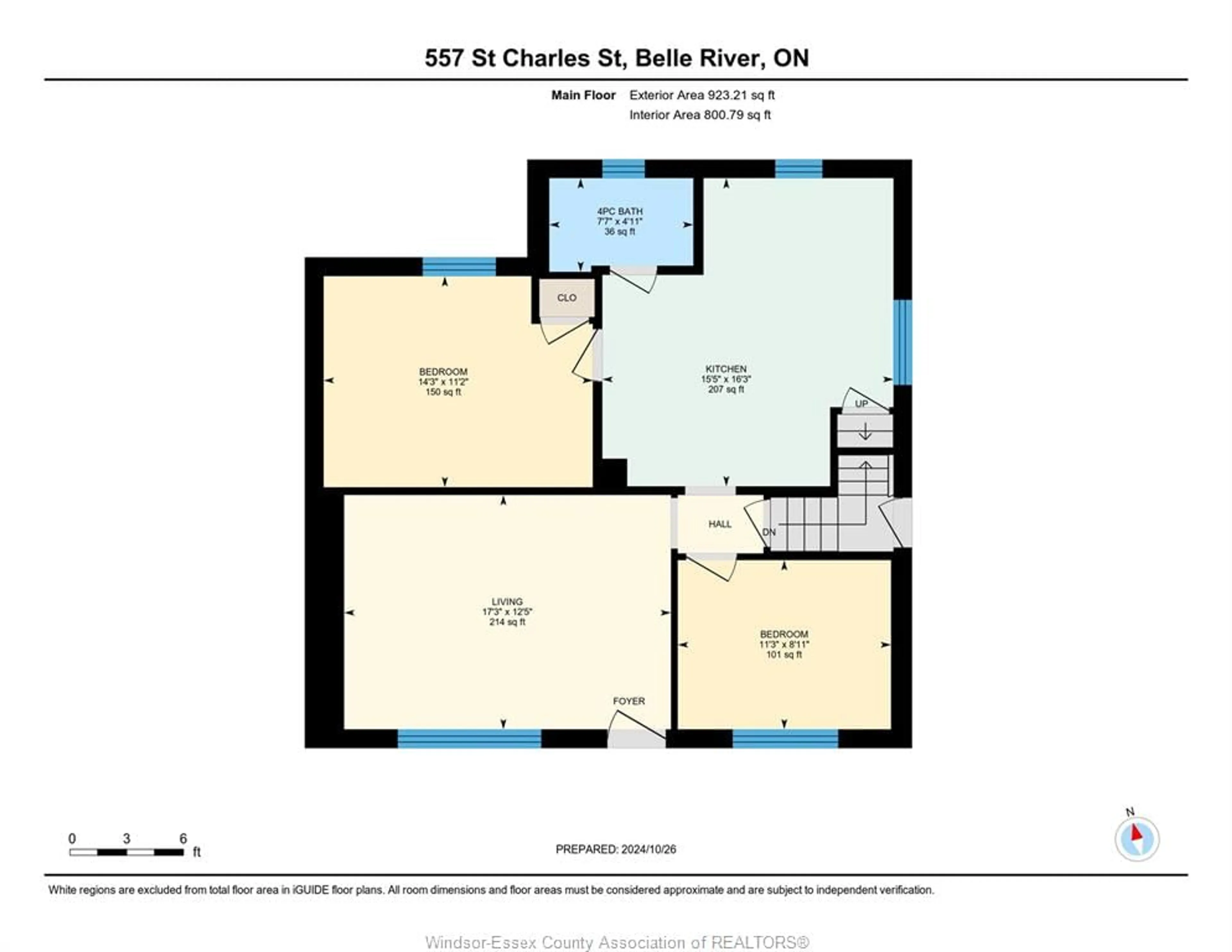 Floor plan for 557 ST. CHARLES St, Belle River Ontario N0R 1A0