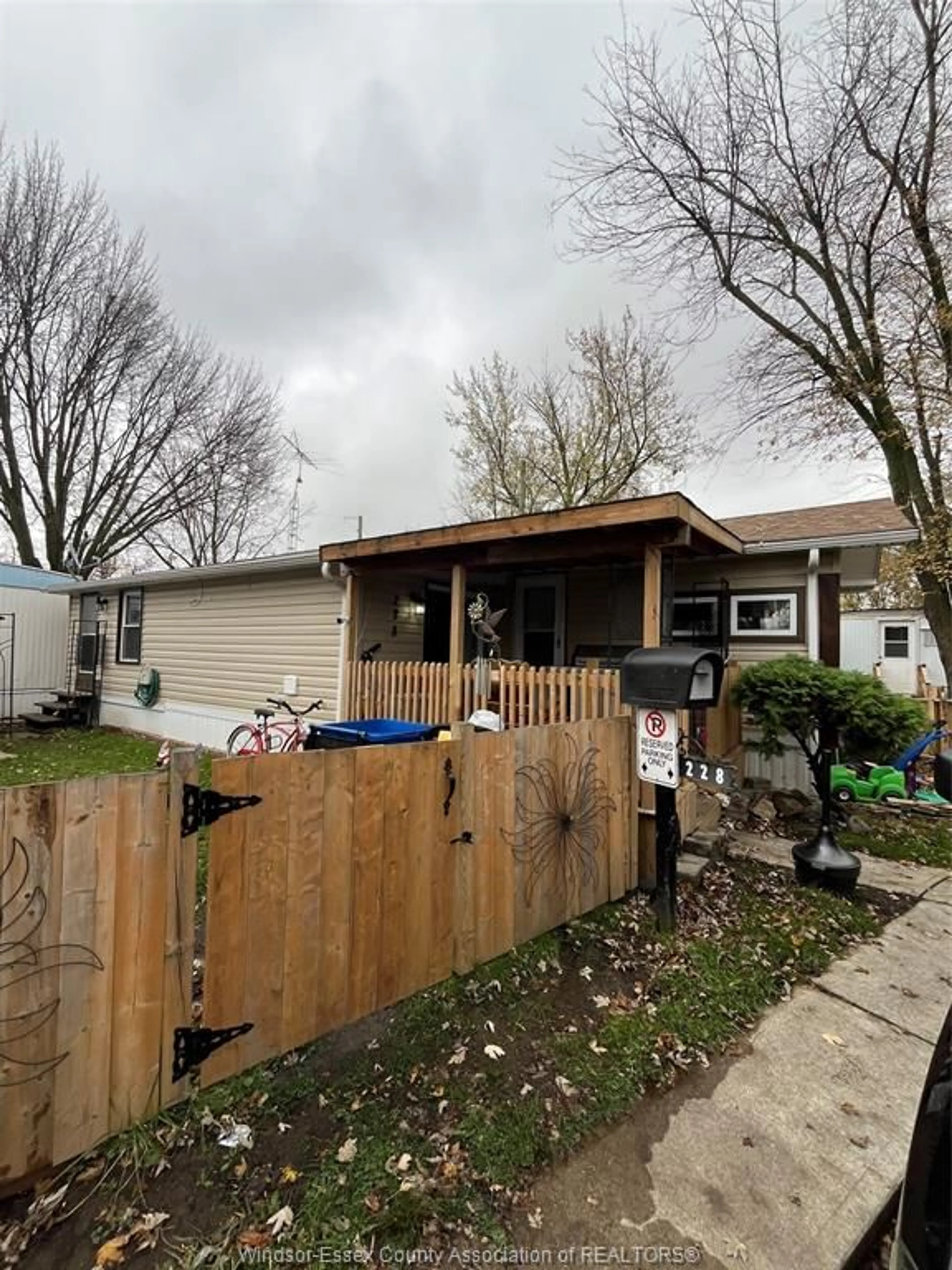 Frontside or backside of a home, the fenced backyard for 228 BARRACUDA, Windsor Ontario N8W 2B1