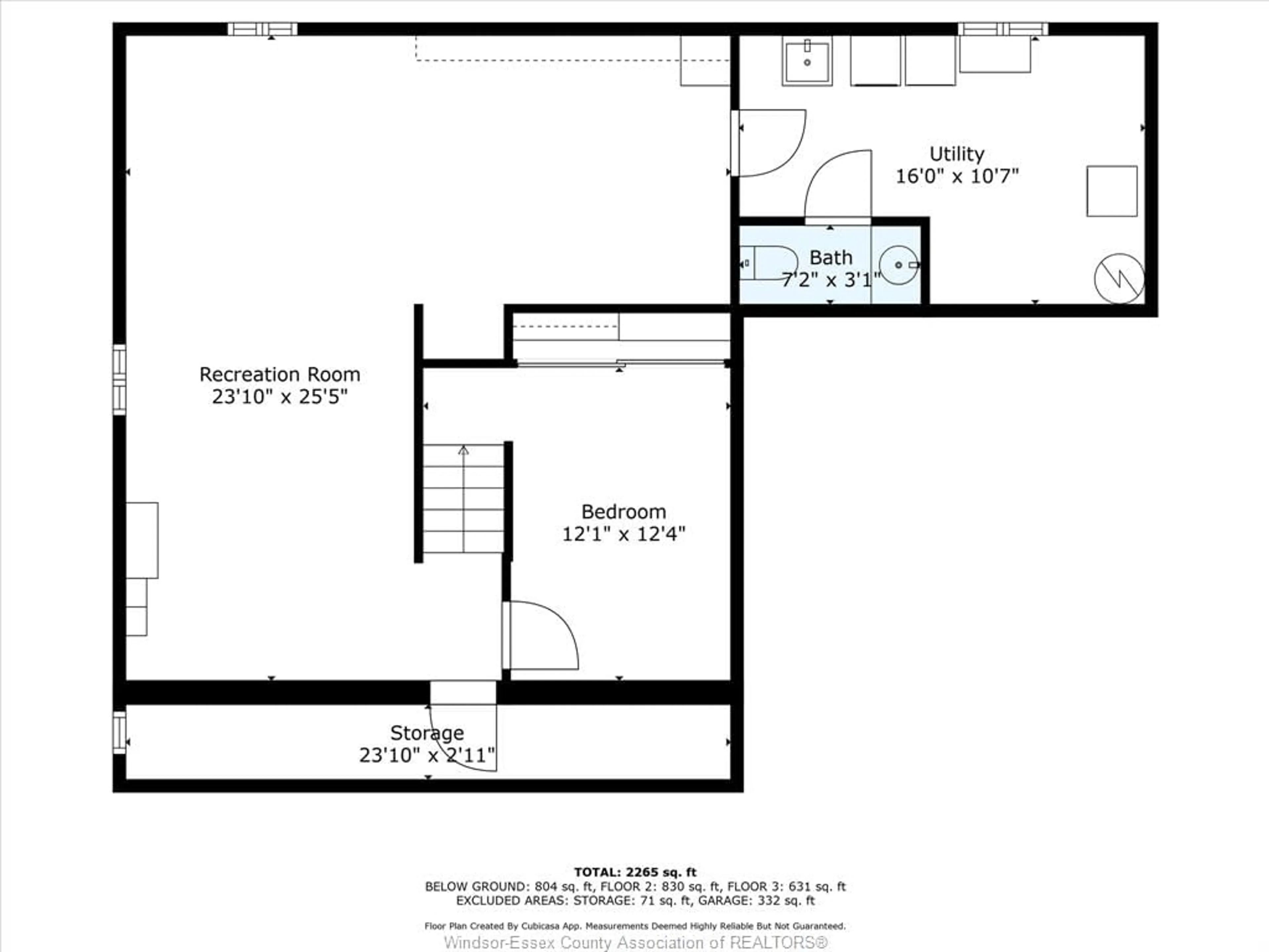 Floor plan for 12169 ST. THOMAS, Tecumseh Ontario N8N 3P5