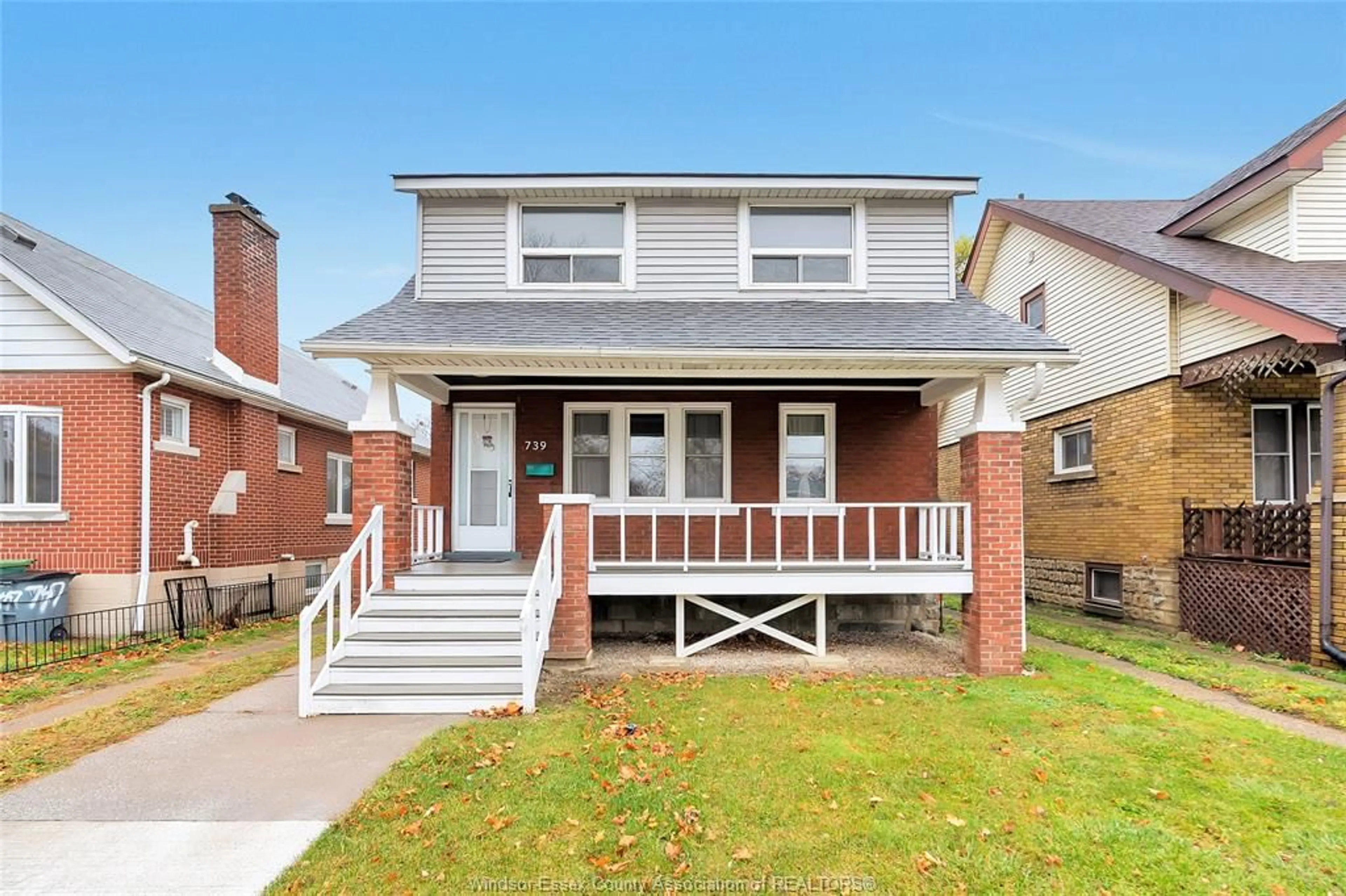 Frontside or backside of a home, the fenced backyard for 739-41 JOSEPHINE, Windsor Ontario N9B 2L2