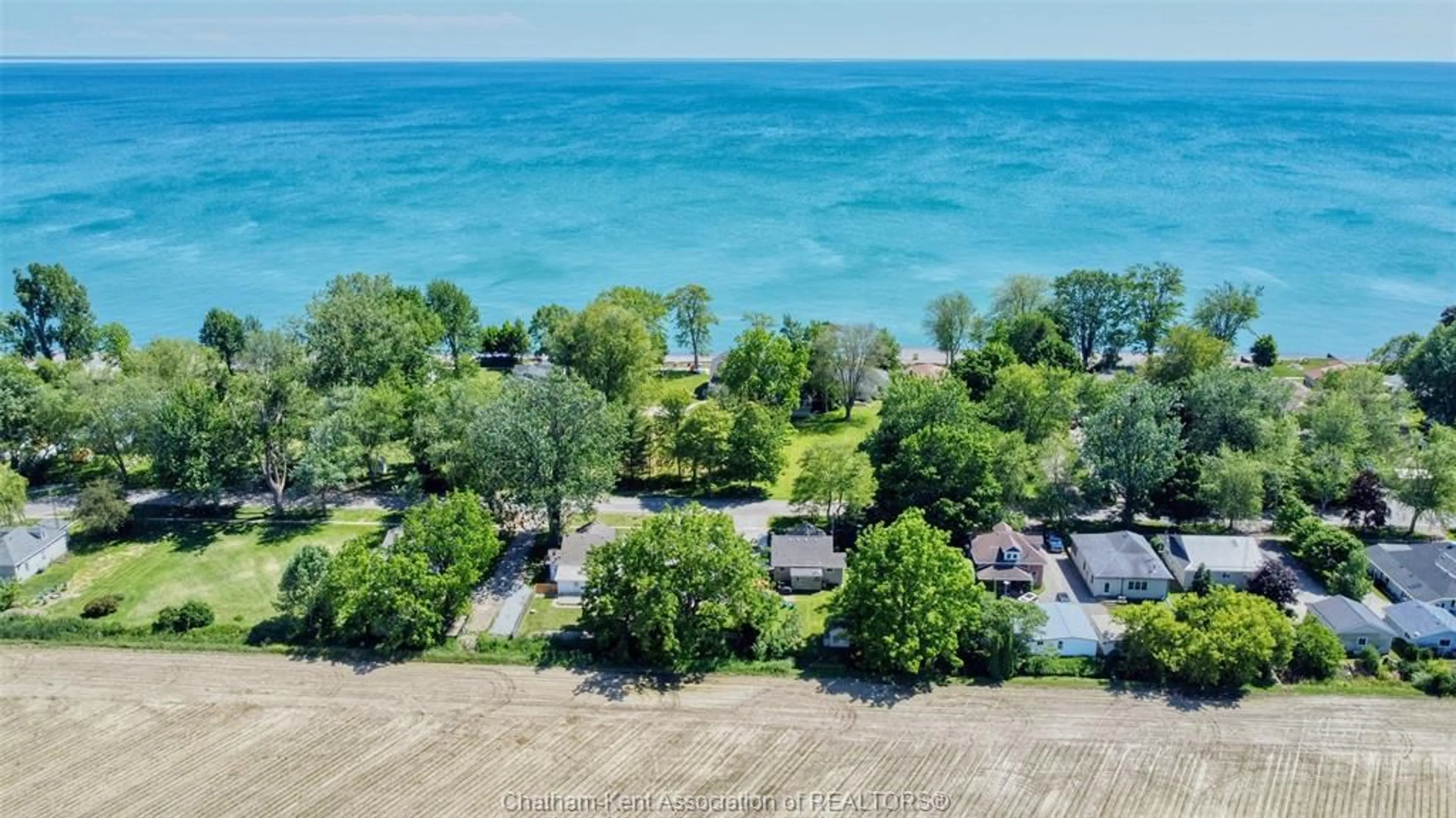 A pic from outside/outdoor area/front of a property/back of a property/a pic from drone, water/lake/river/ocean view for 780 TOWANDA Blvd, Erie Beach Ontario N0P 1A0