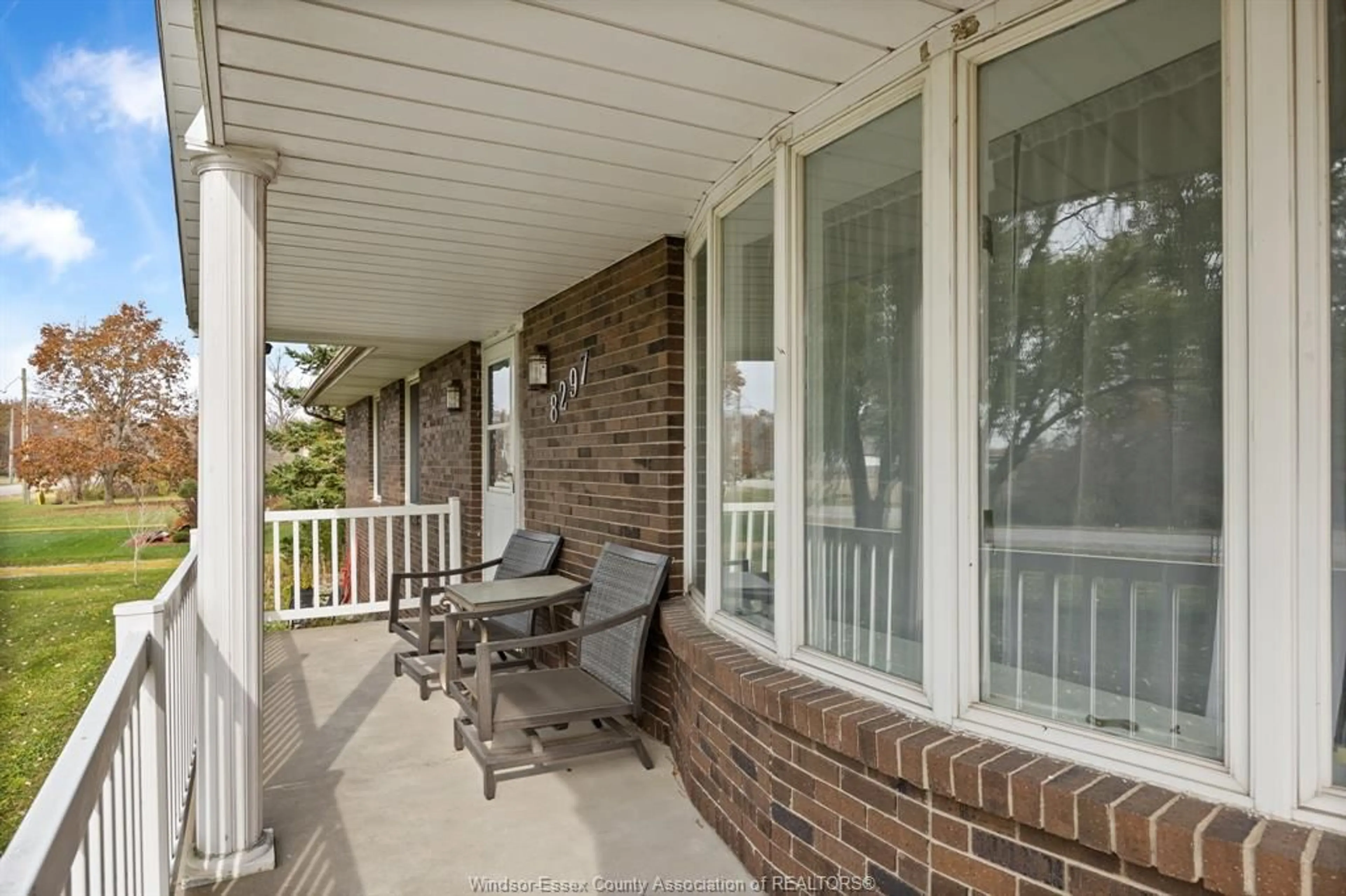 Patio, the street view for 8297 CONCESSION 8 Rd, Amherstburg Ontario N0R 1J0