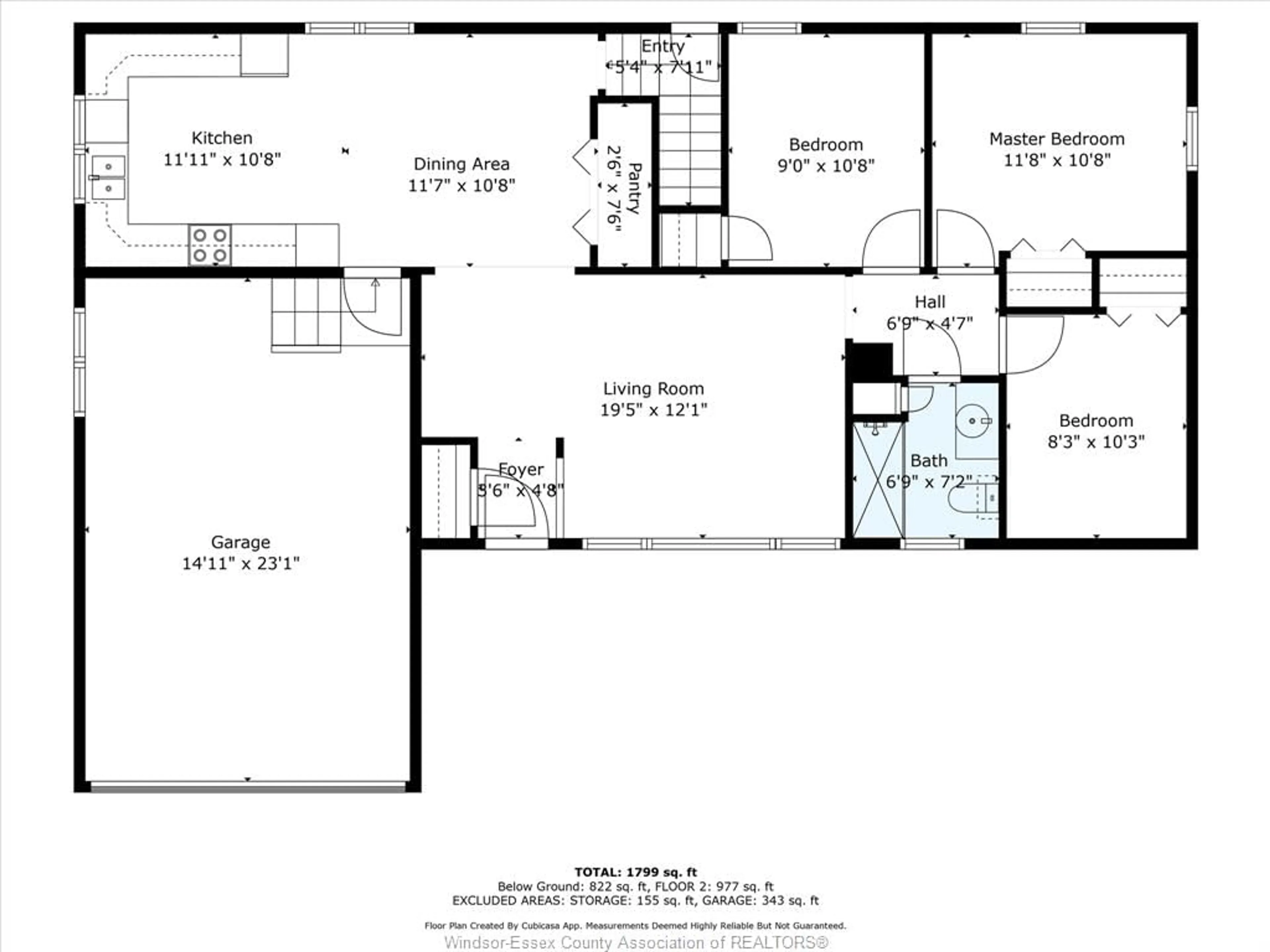 Floor plan for 814 WATSON Ave, Windsor Ontario N8S 3S8