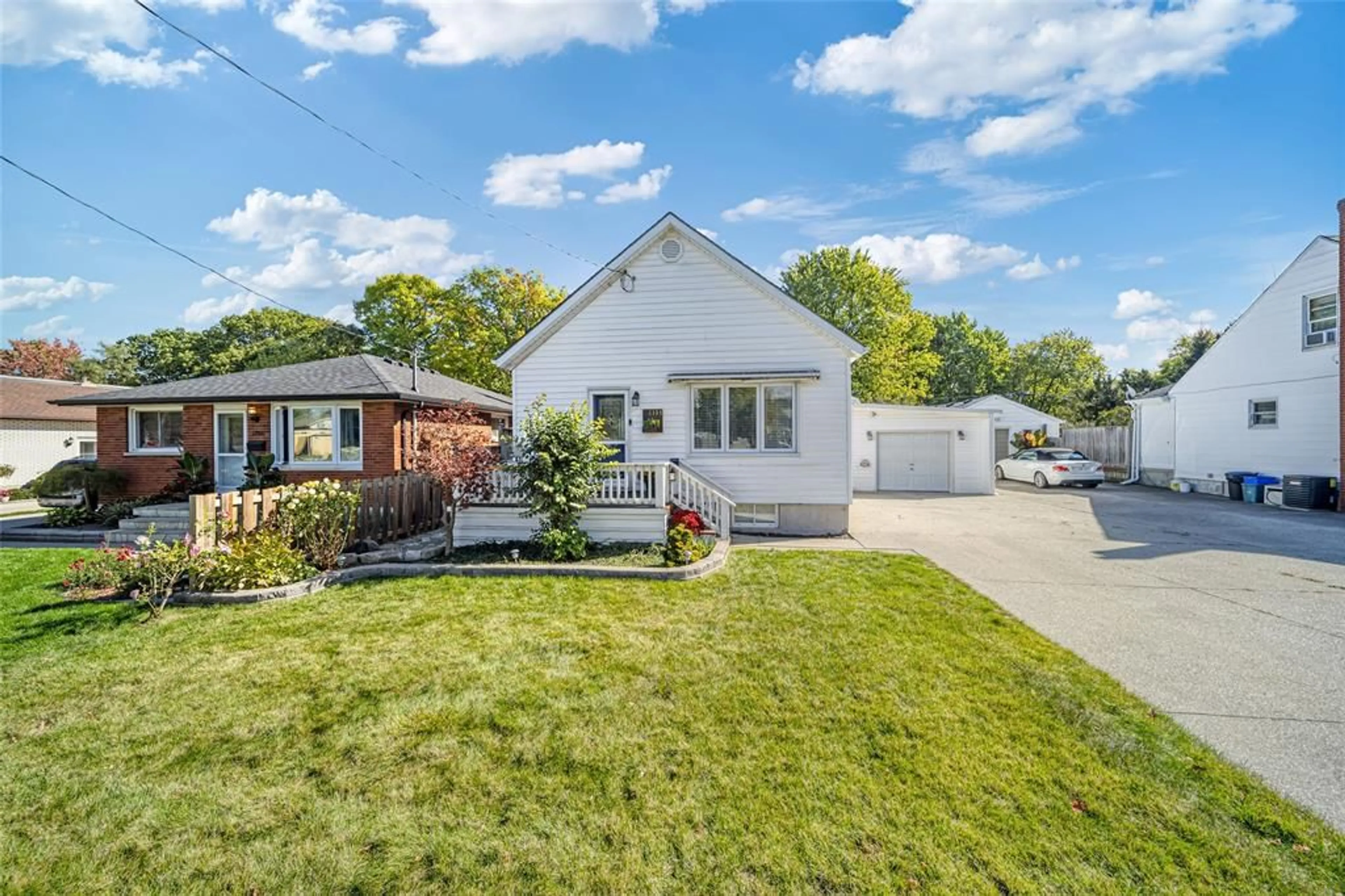 Frontside or backside of a home, the fenced backyard for 1194 MATHEWS Ave, Sarnia Ontario N7V3T8