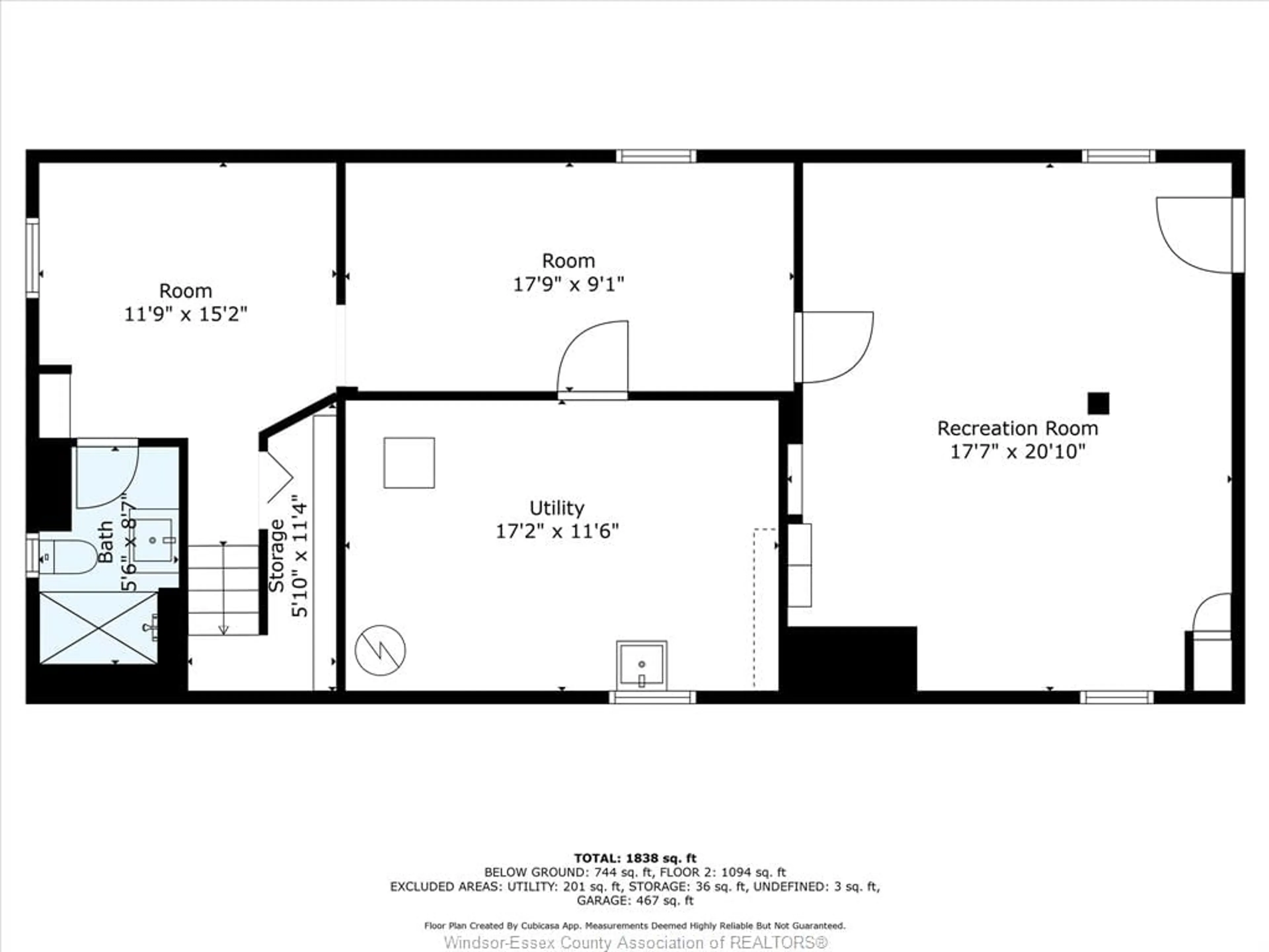 Floor plan for 3050 Pillette Road, Windsor Ontario N8T 3J3