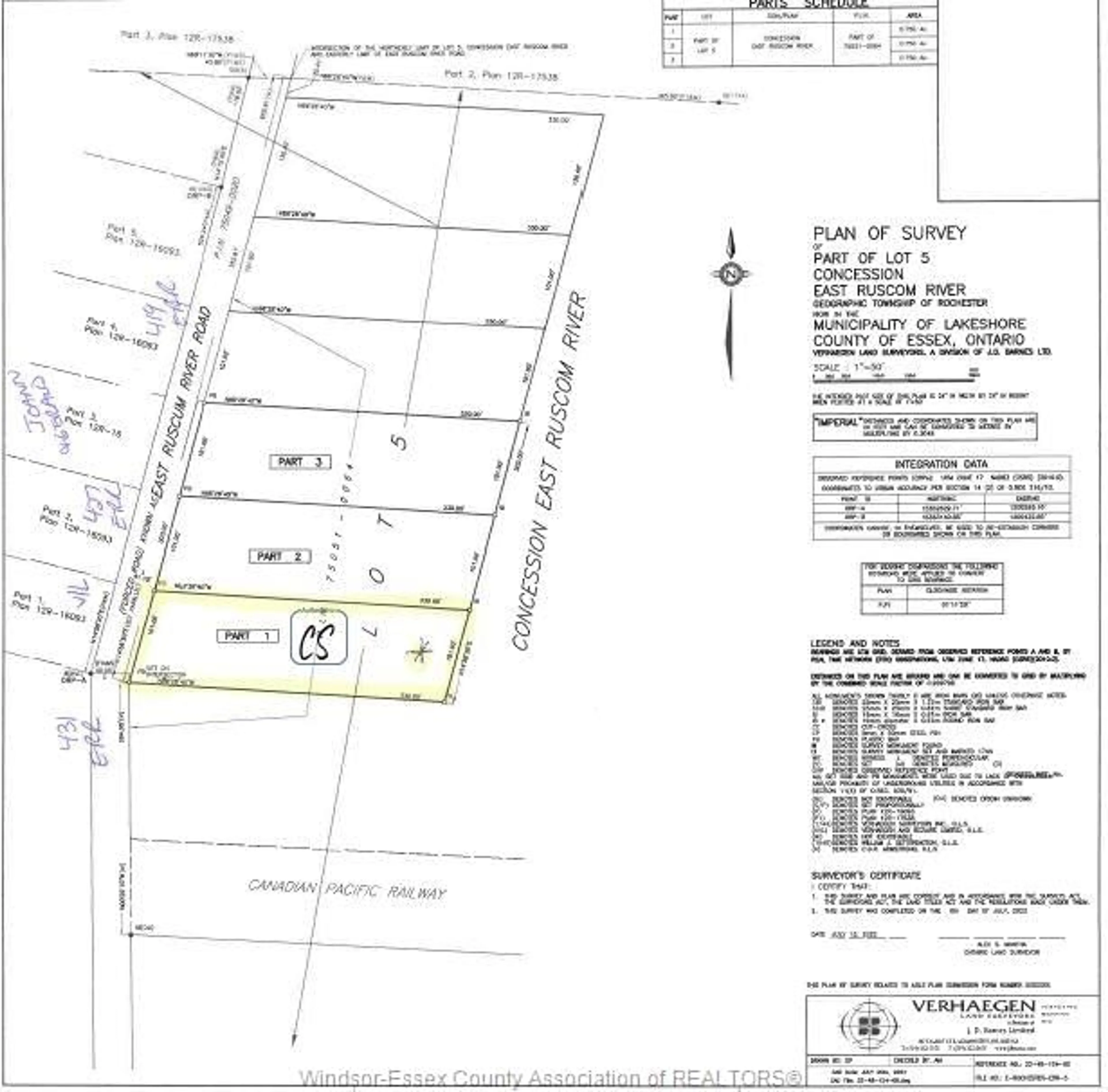 Floor plan for V/L EAST RUSCOM RIVER #SOUTHERN, Lakeshore Ontario N0R 1S0