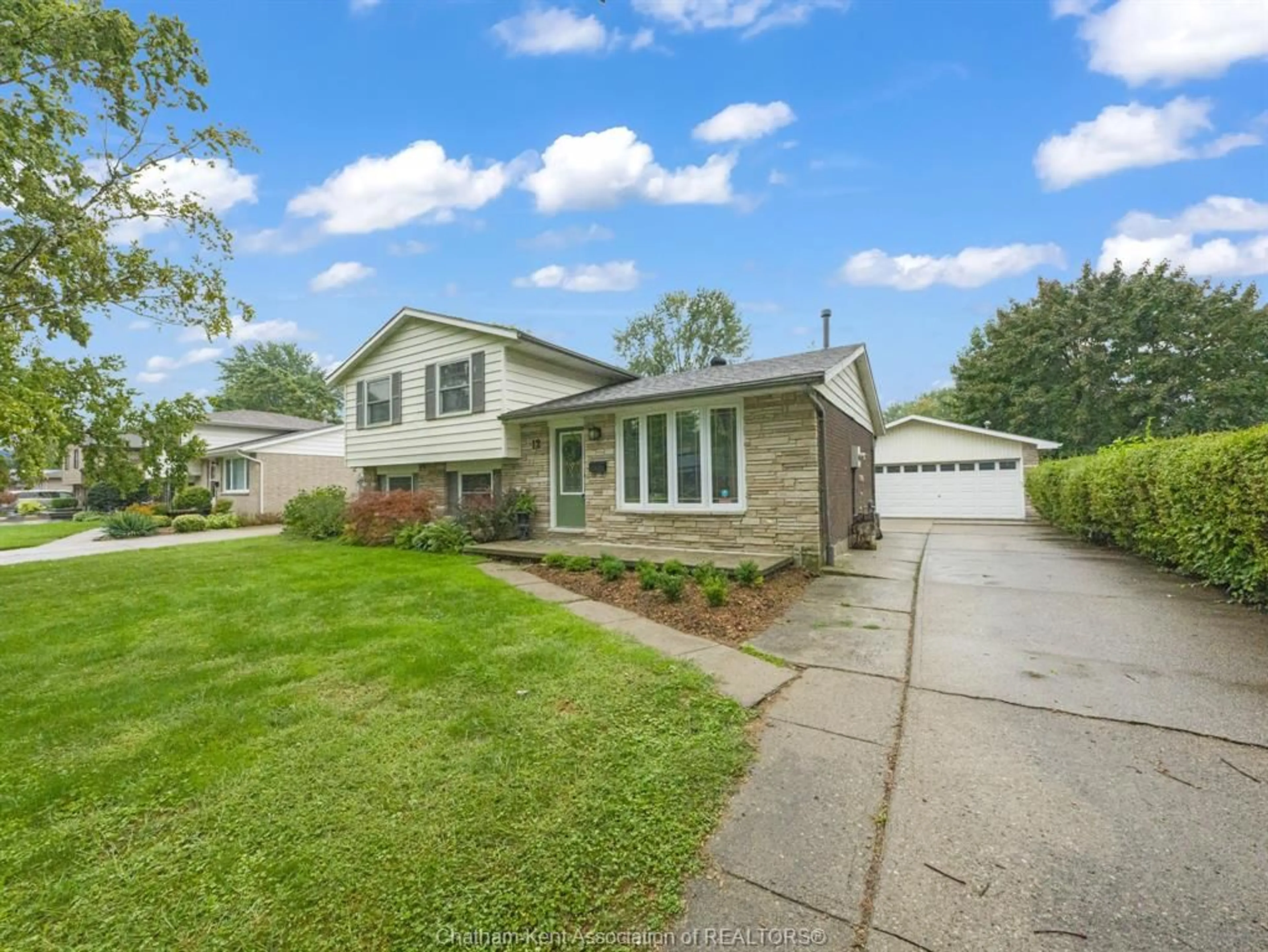 Frontside or backside of a home, the street view for 12 Crane Dr, Chatham Ontario N7L 3V5