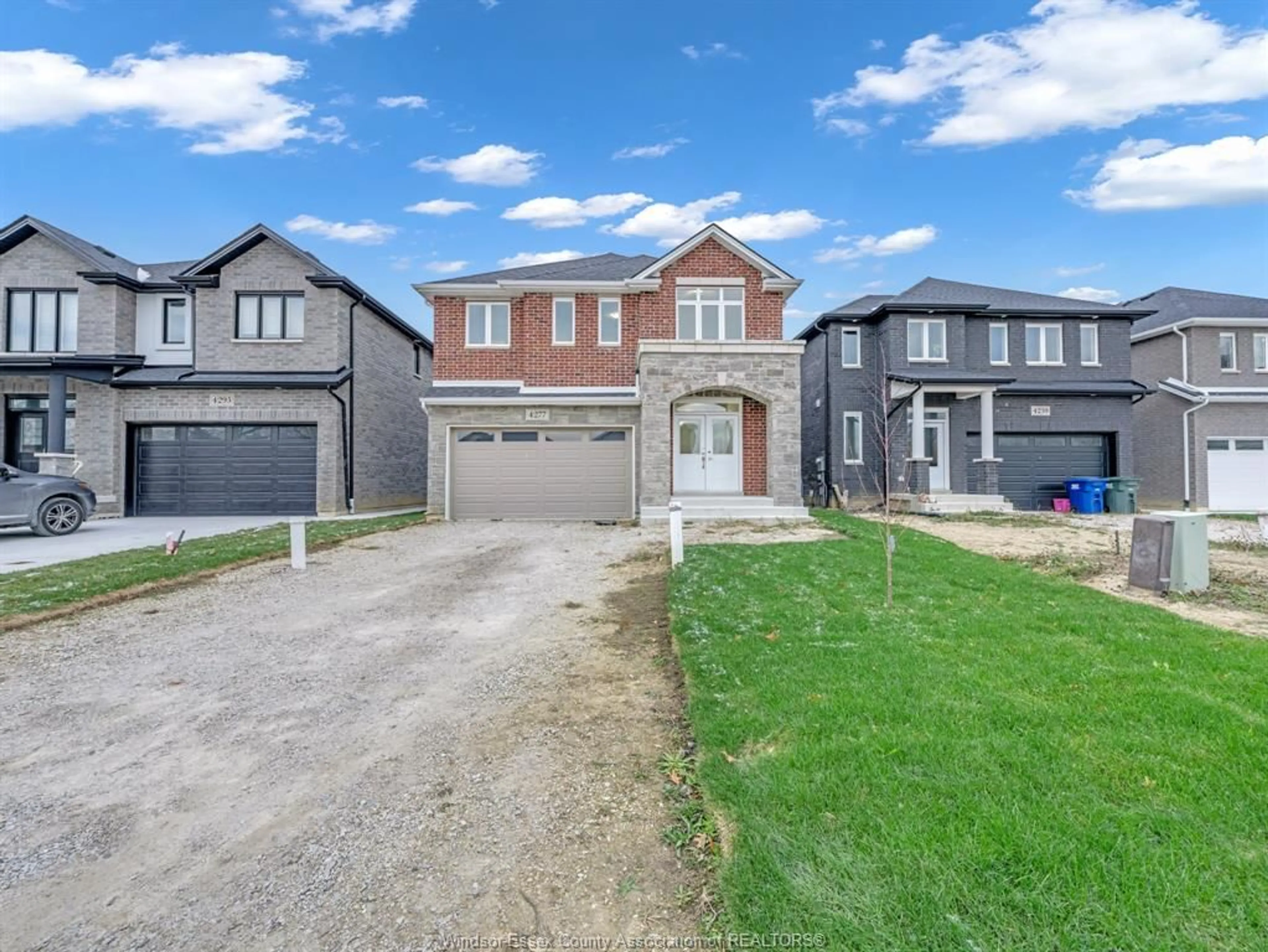 Frontside or backside of a home, the street view for 4277 JOHN ROSS Crt, Windsor Ontario N8W 0B5