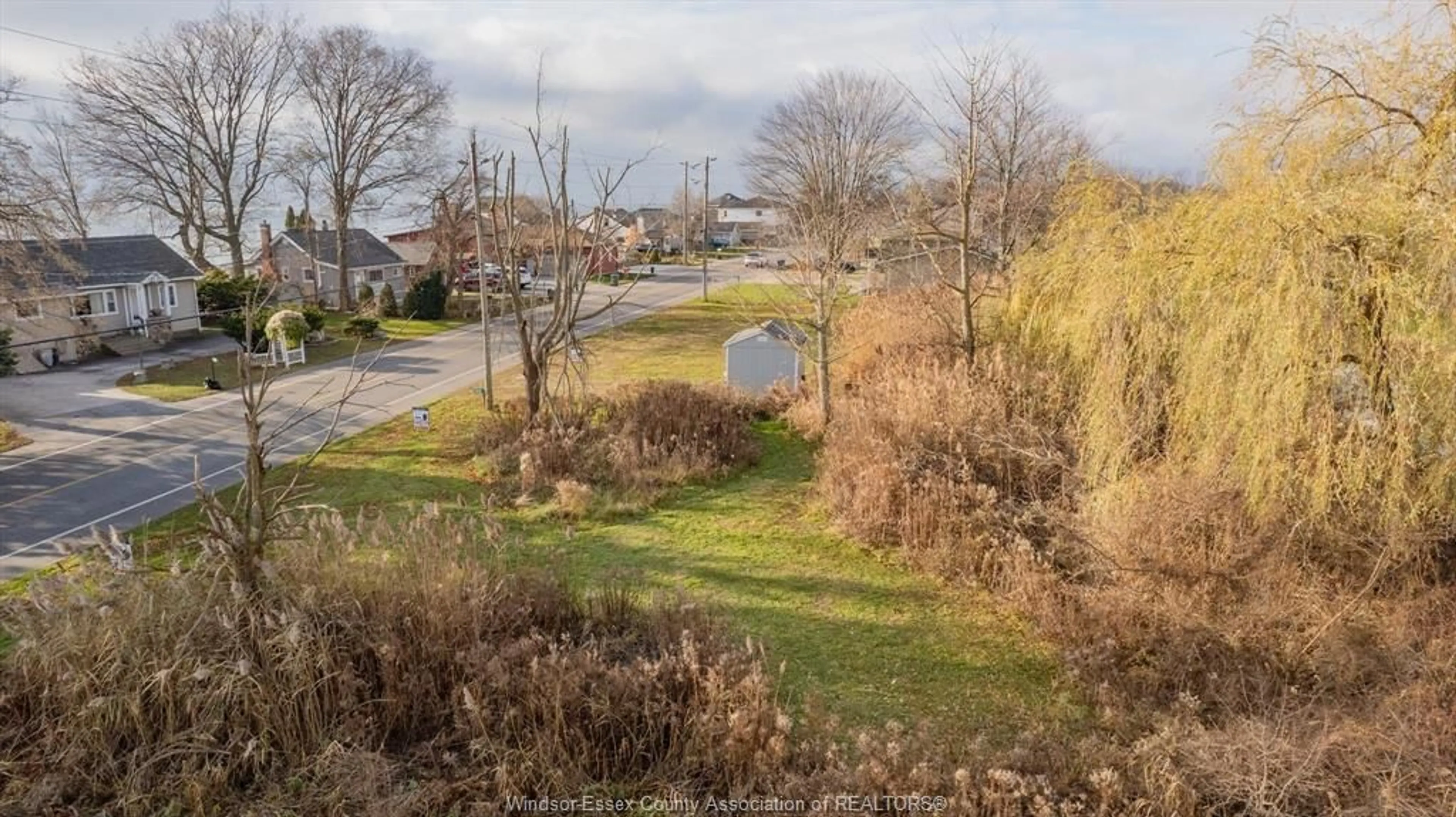 A pic from exterior of the house or condo, the fenced backyard for V/L HERITAGE Rd #LT 67, Kingsville Ontario N9Y 2E6