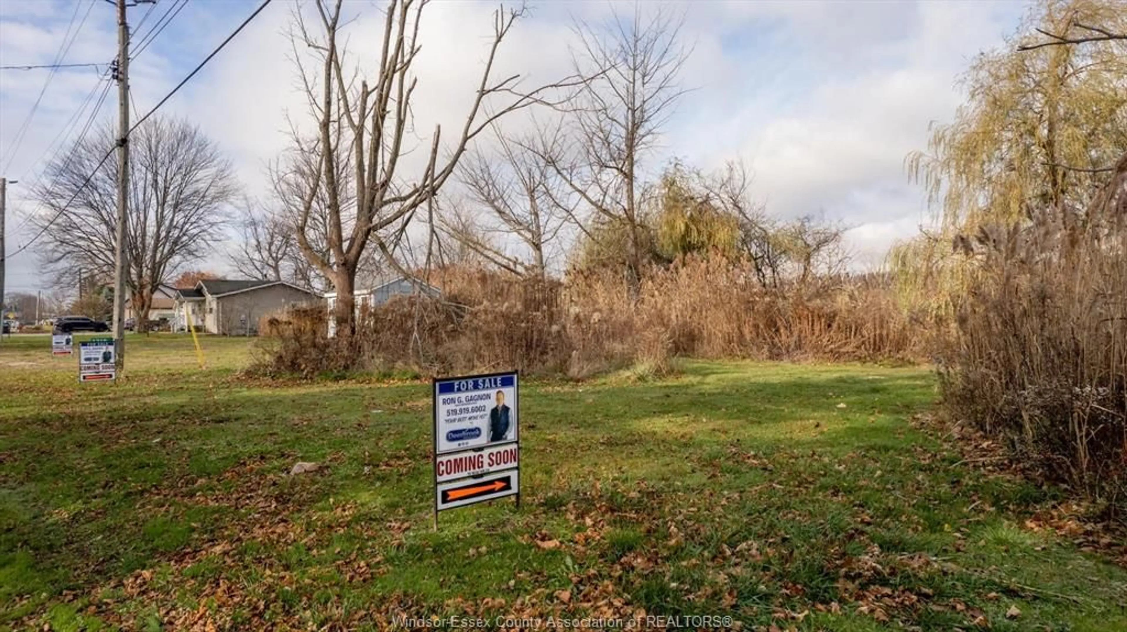 A pic from exterior of the house or condo, the fenced backyard for V/L HERITAGE Rd #LT 68, Kingsville Ontario N9Y 2E6