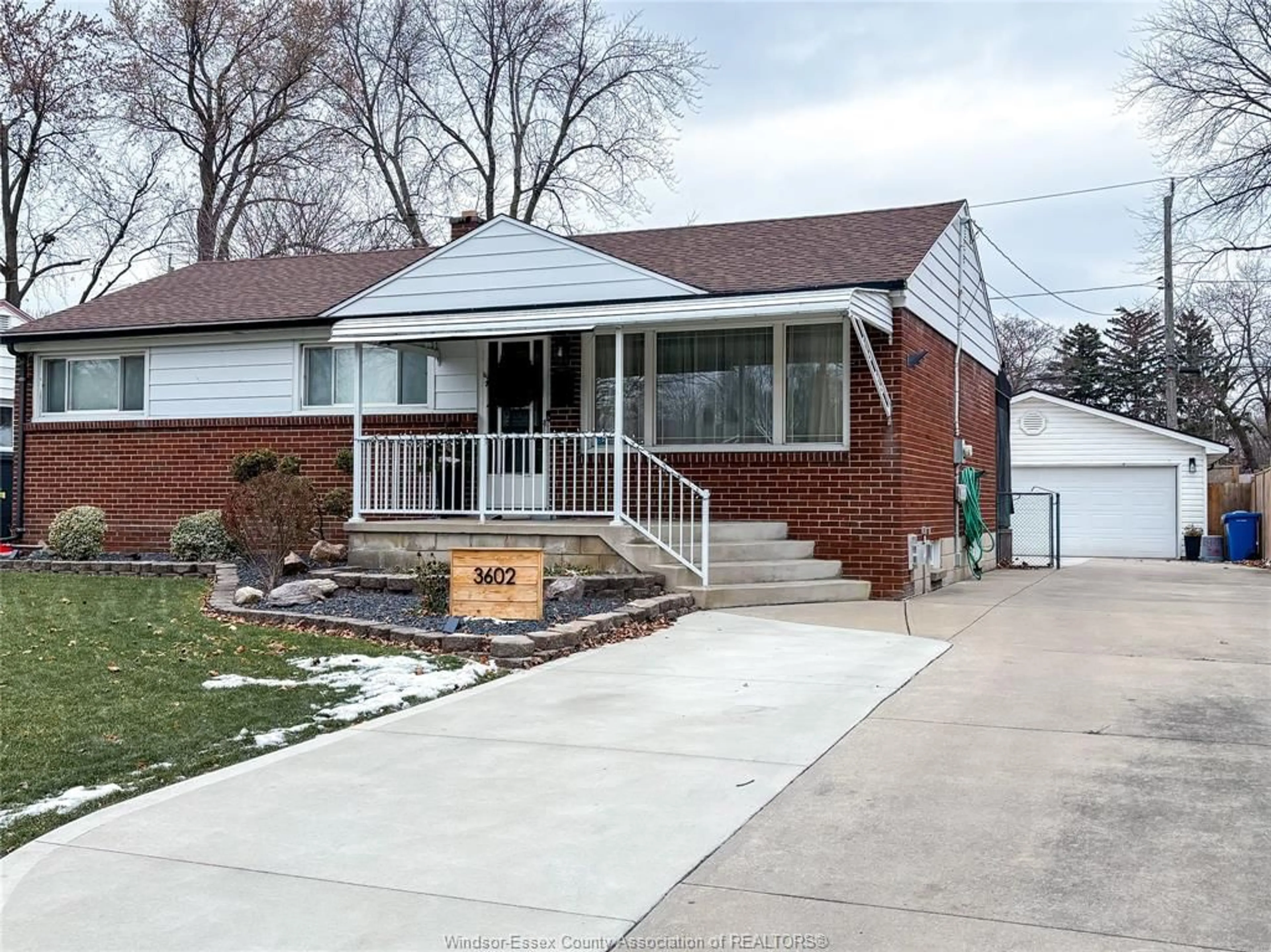 Home with brick exterior material, street for 3602 ROCKWELL Blvd, Windsor Ontario N9E 2A9