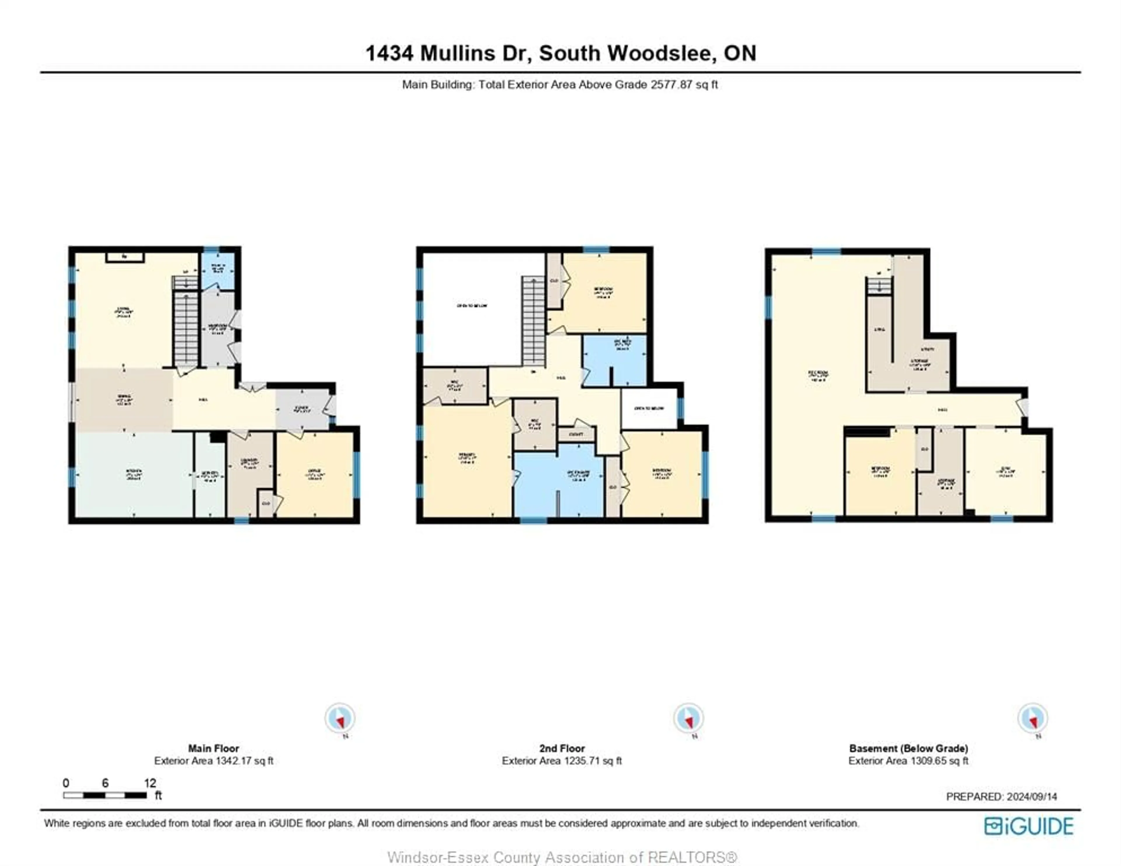 Floor plan for 1434 Mullins Dr, Lakeshore Ontario N0R 1V0