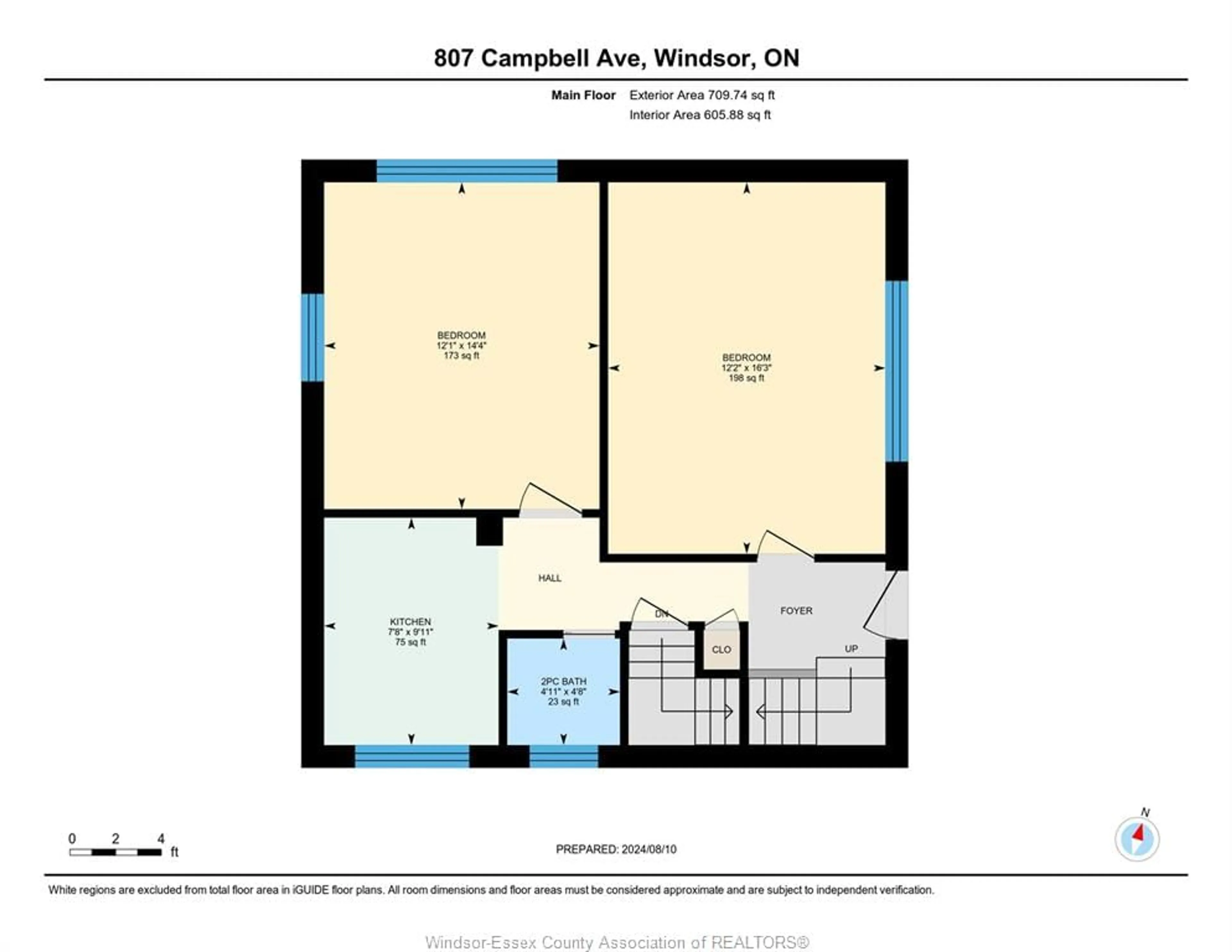 Floor plan for 807 CAMPBELL AVENUE, Windsor Ontario N9B 2H8