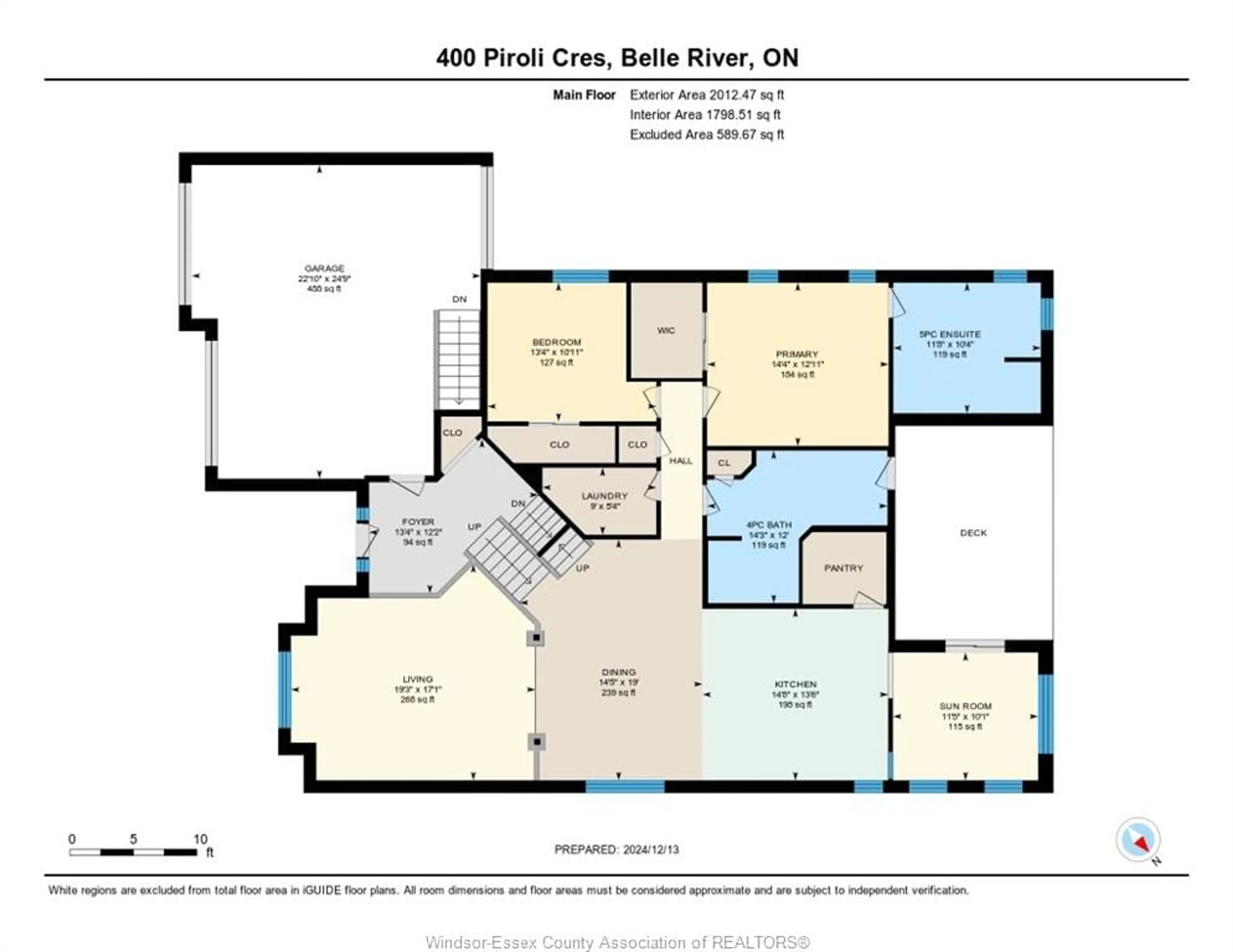 Floor plan for 400 PIROLI Cres, Lakeshore Ontario N8L 0R7