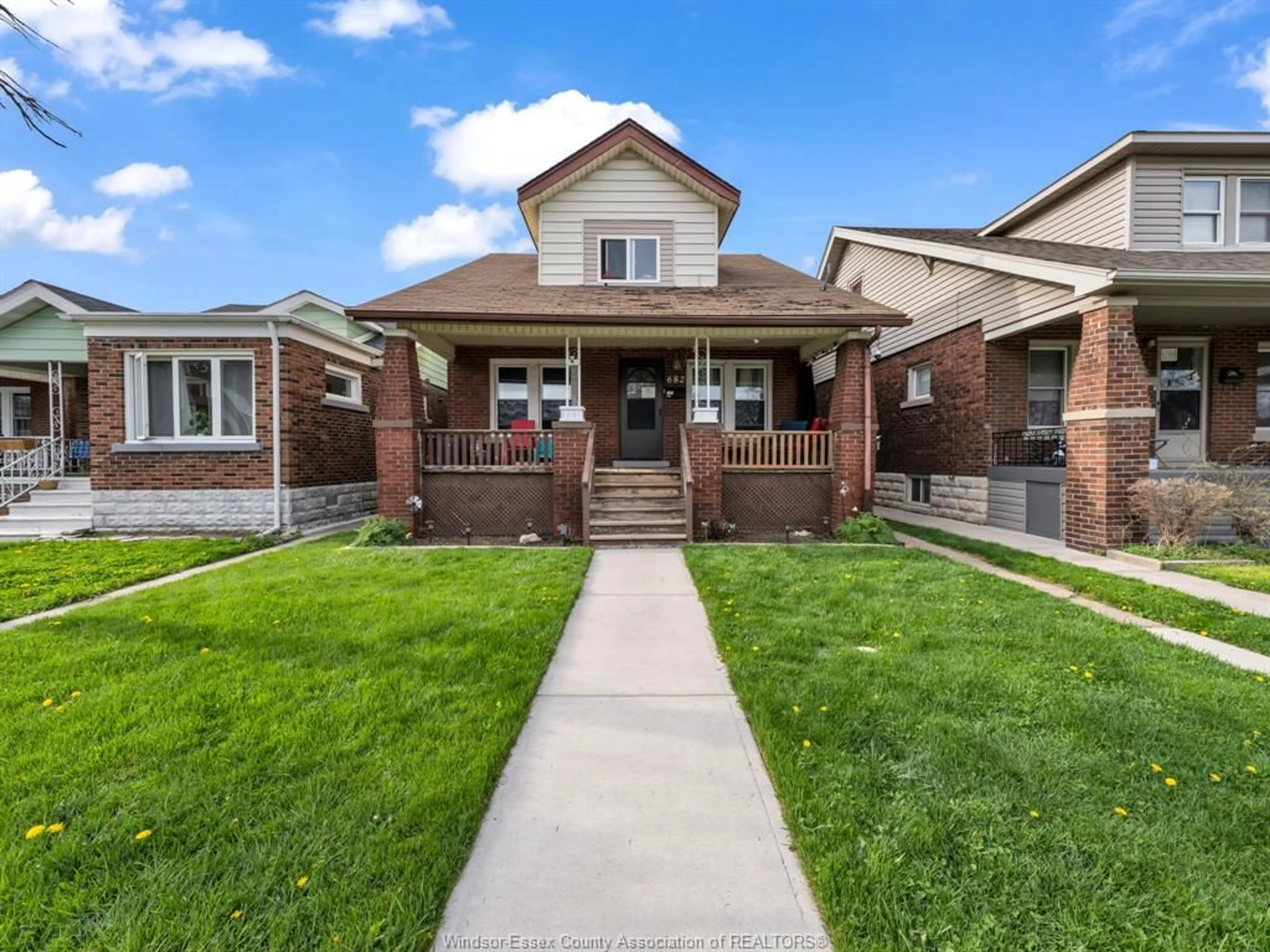 Home with brick exterior material, street for 682-690 IRVINE Ave, Windsor Ontario N8X 2T2