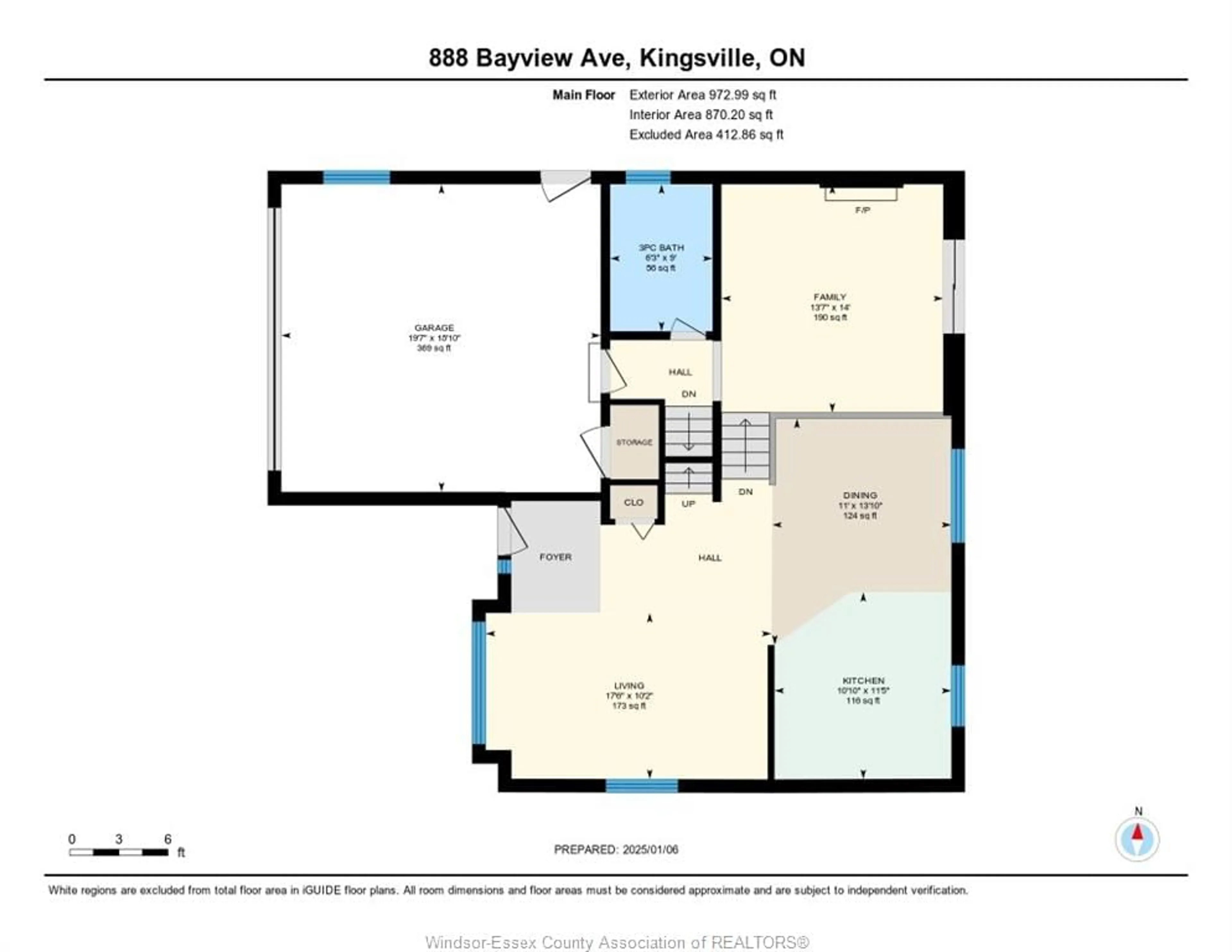 Floor plan for 888 BAYVIEW, Kingsville Ontario N9Y 2M3