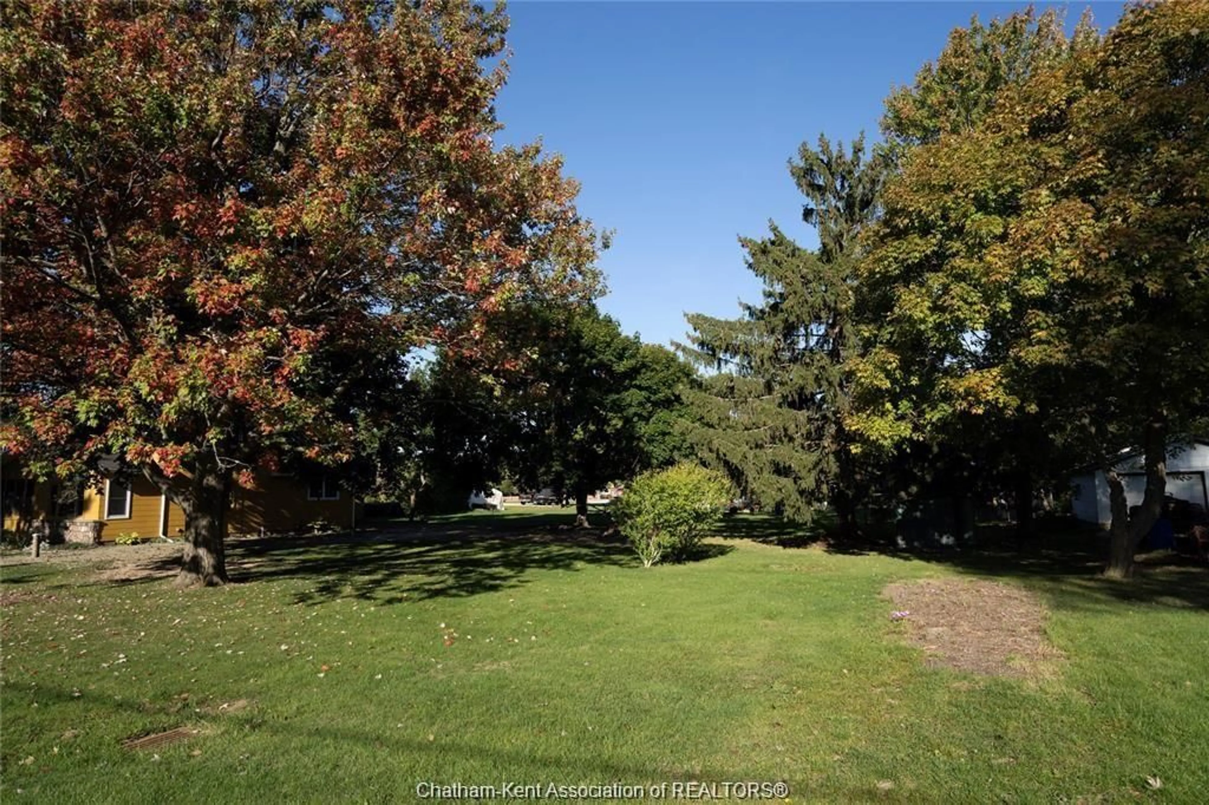 A pic from outside/outdoor area/front of a property/back of a property/a pic from drone, forest/trees view for 12545 Clark St, Morpeth Ontario N0P 1X0