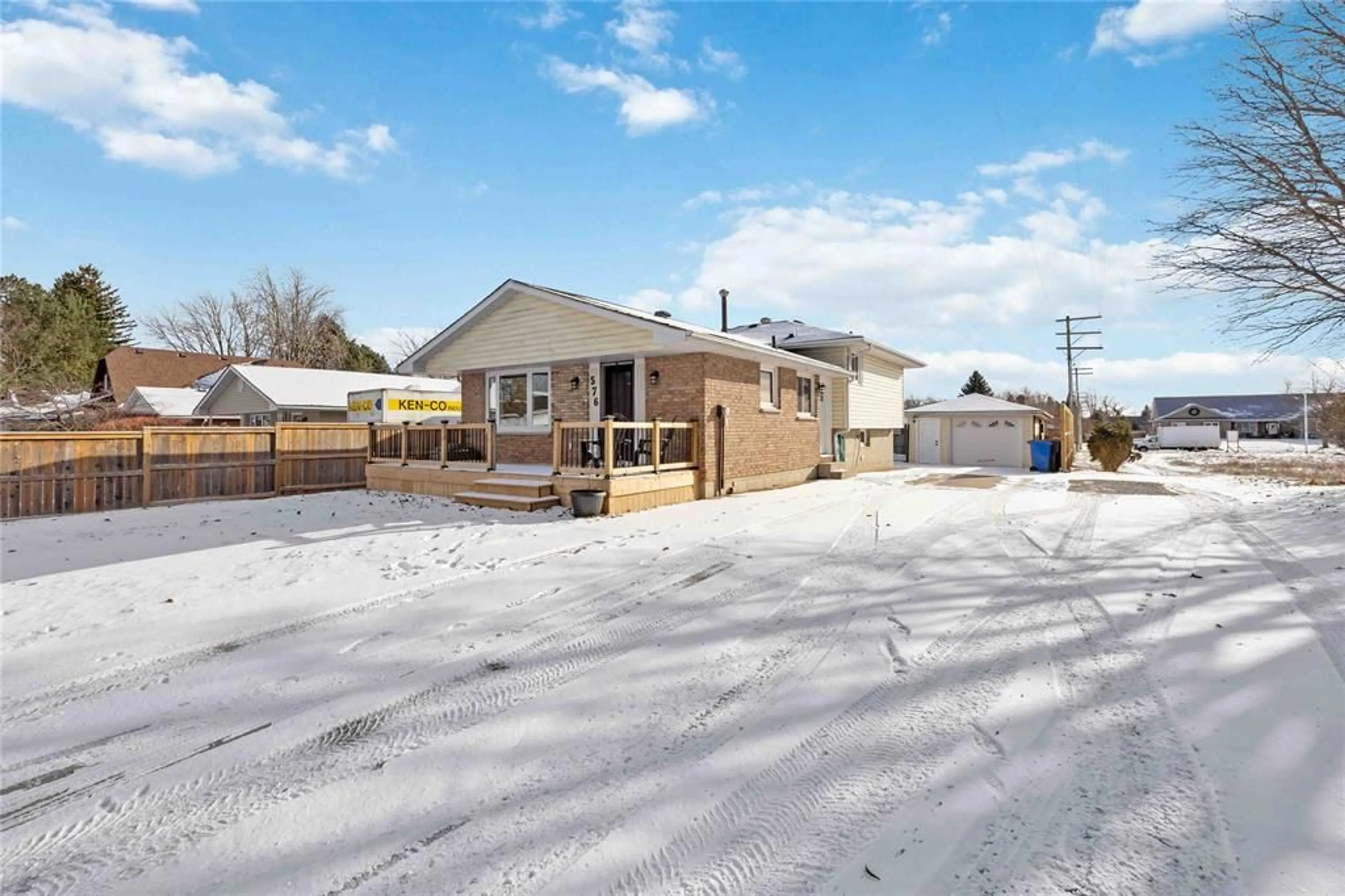 A pic from outside/outdoor area/front of a property/back of a property/a pic from drone, street for 576 FRONT St, Plympton-Wyoming Ontario N0N 1T0