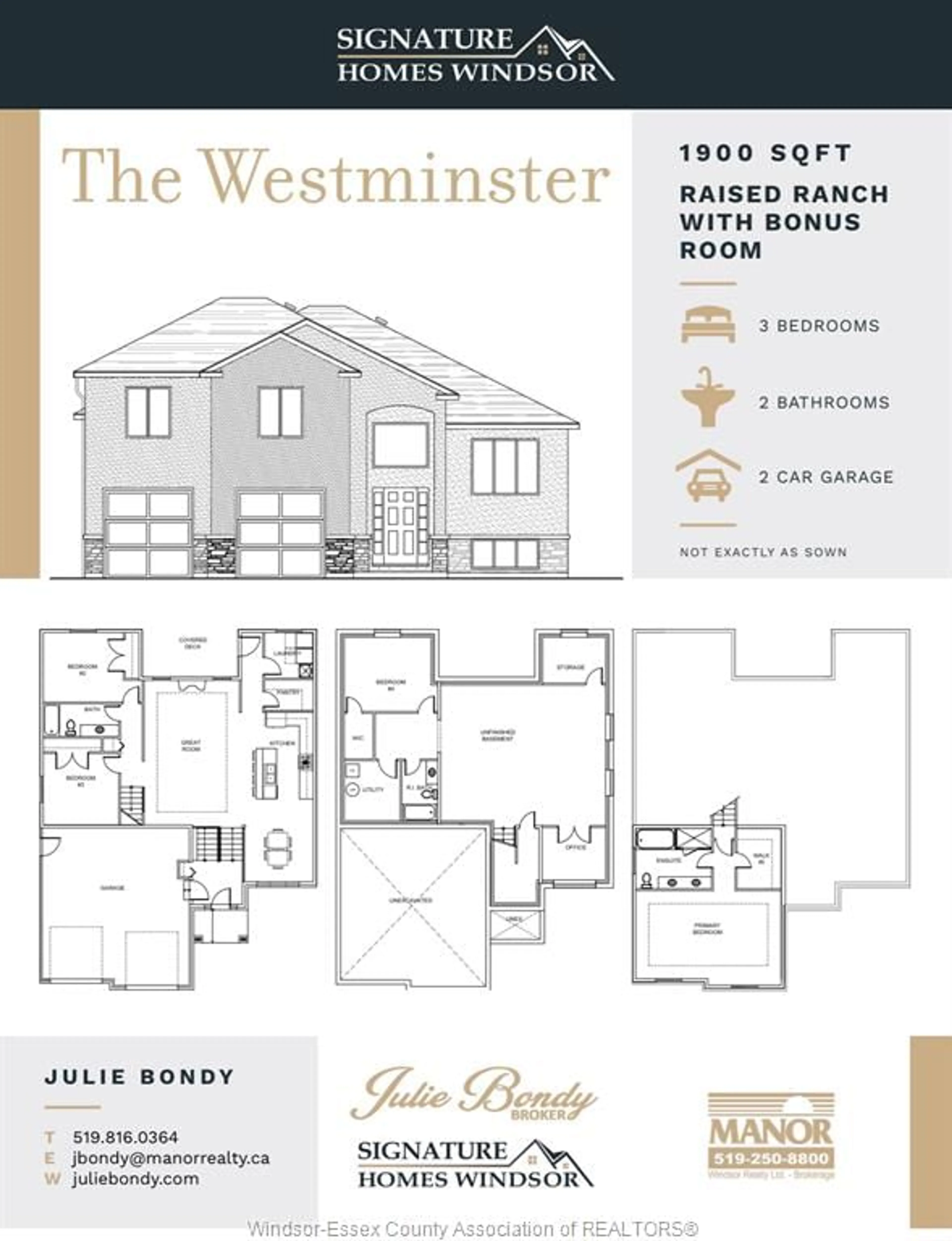 Floor plan for 253 CHARLES, Essex Ontario N8M 3E9