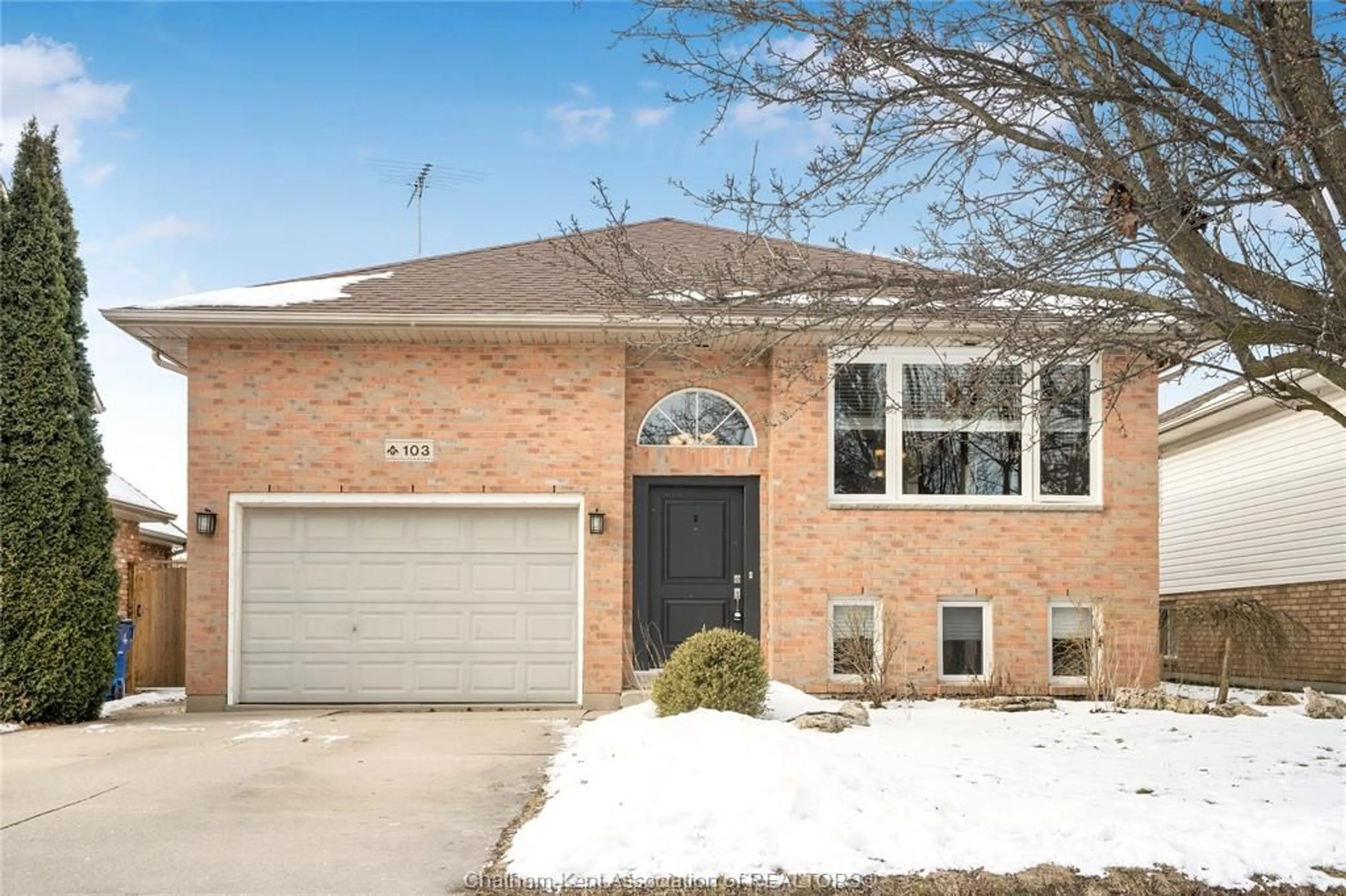 Home with brick exterior material, street for 103 Garden Path, Chatham Ontario N7L5L6