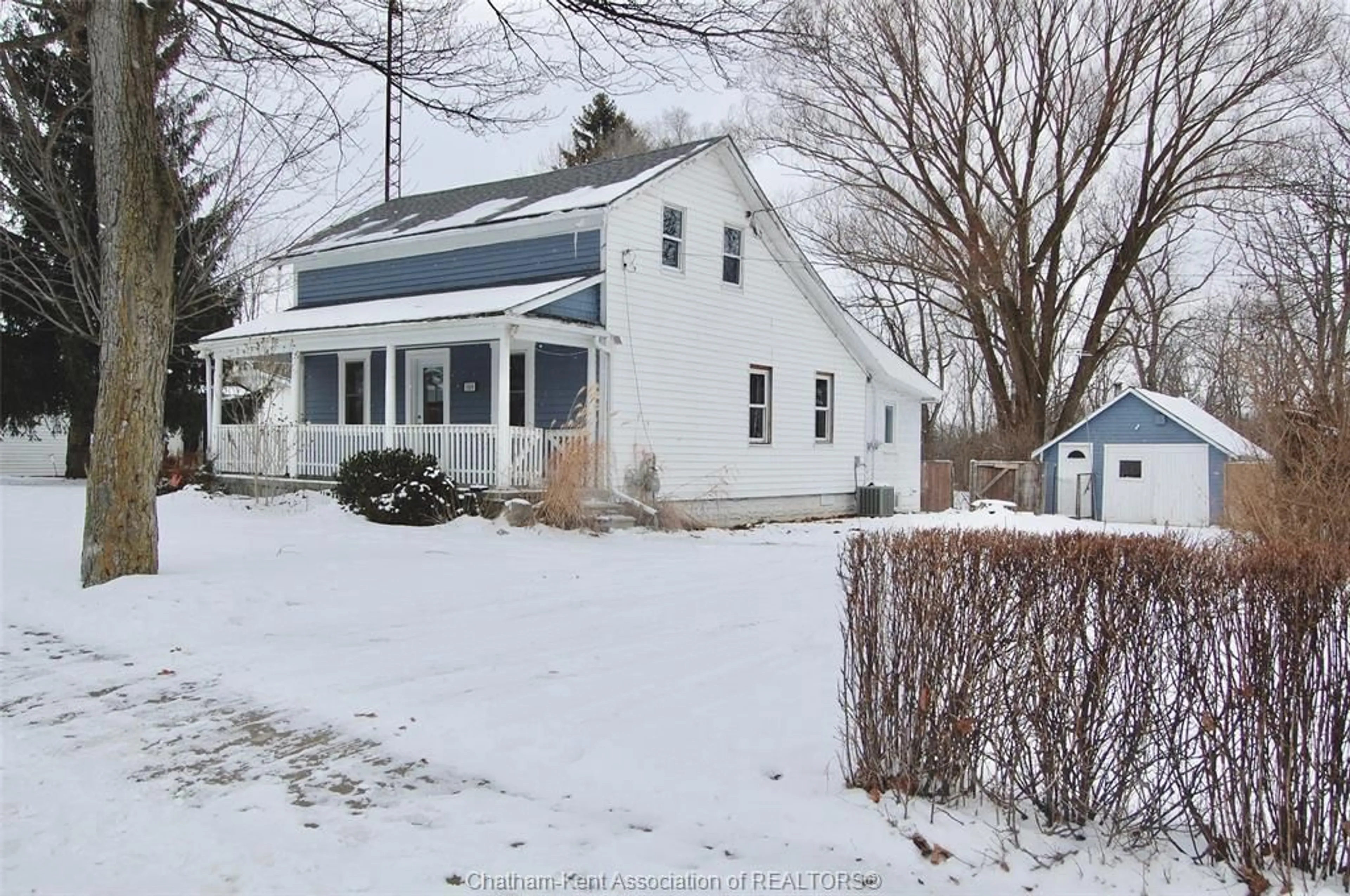 A pic from outside/outdoor area/front of a property/back of a property/a pic from drone, street for 169 Furnival Rd, Rodney Ontario N0L 2C0