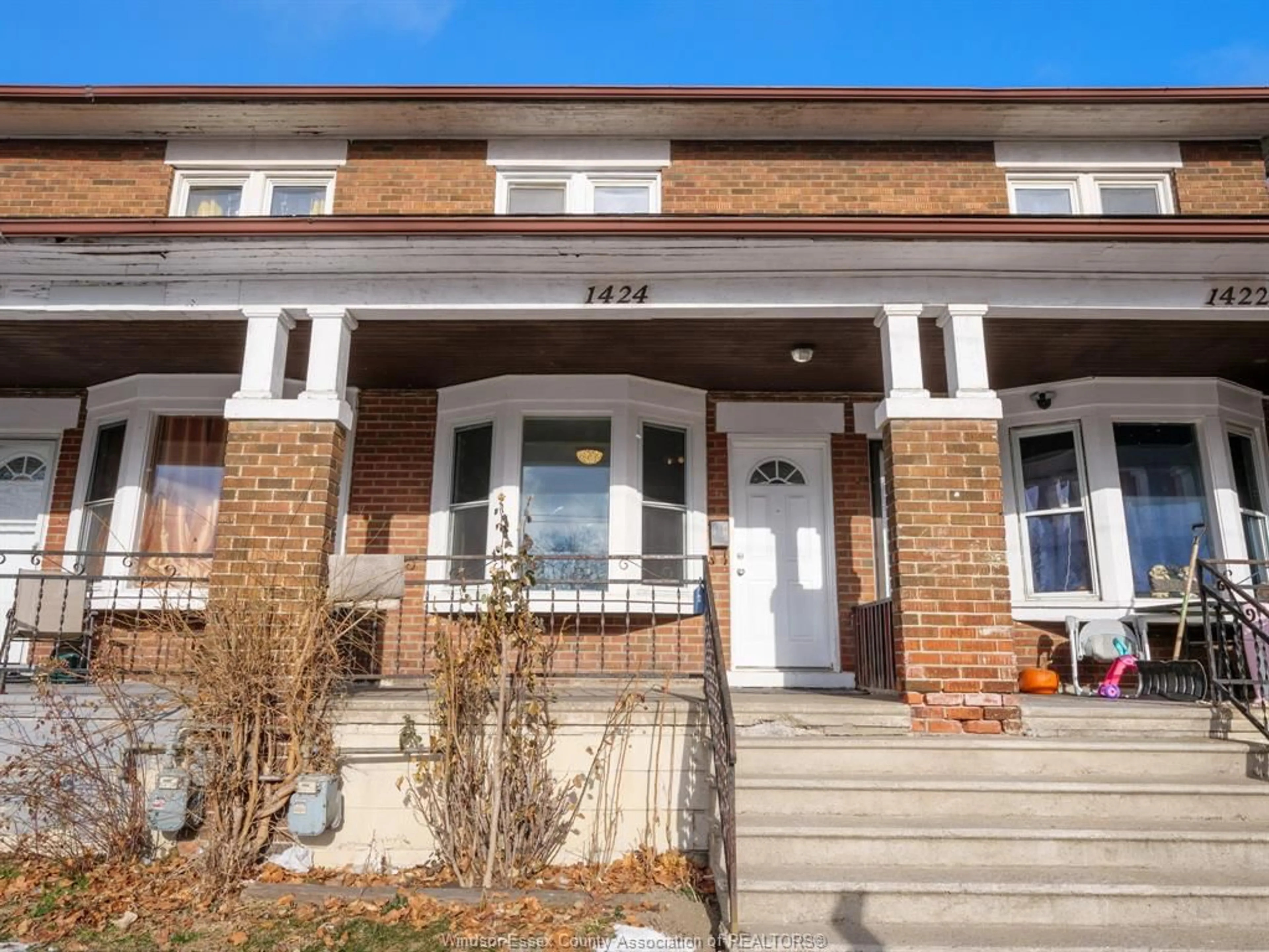 Home with brick exterior material, street for 1424 WYANDOTTE St, Windsor Ontario N9B 1H4