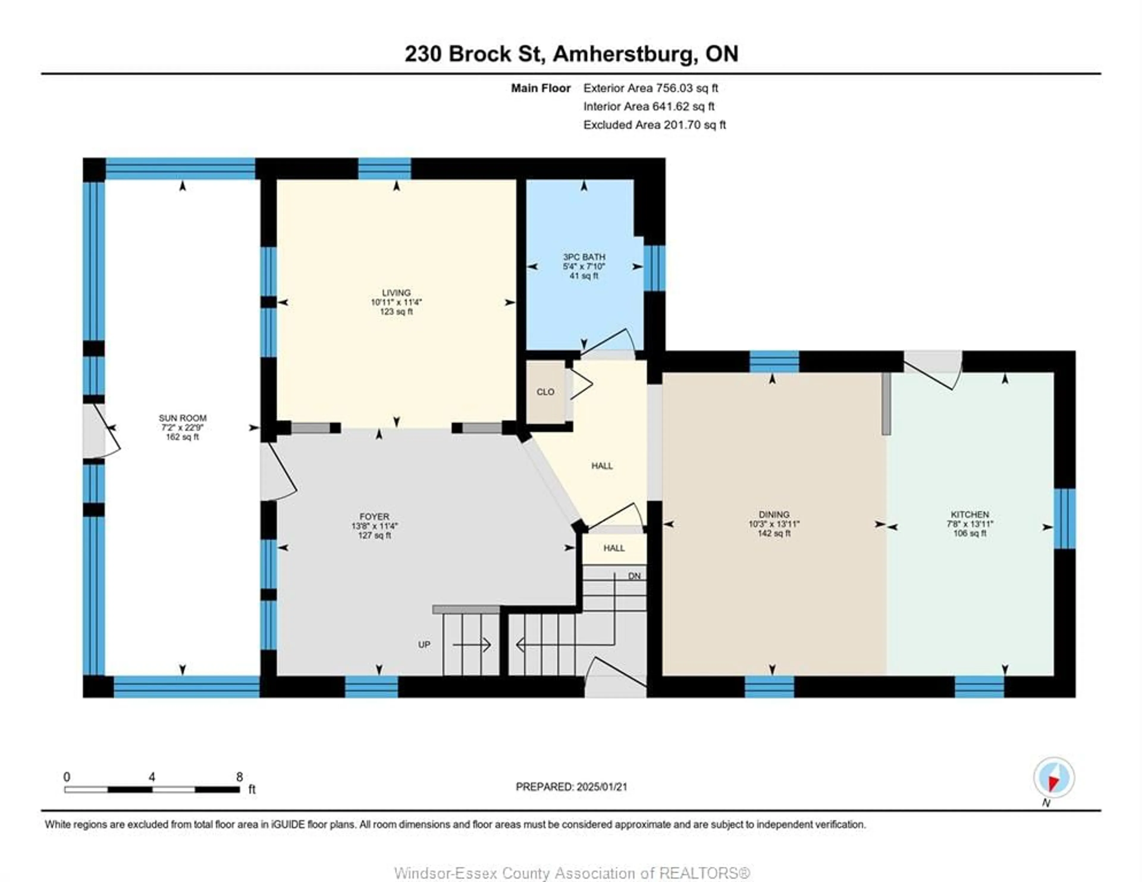 Floor plan for 230 Brock St, Amherstburg Ontario N9V 2H2