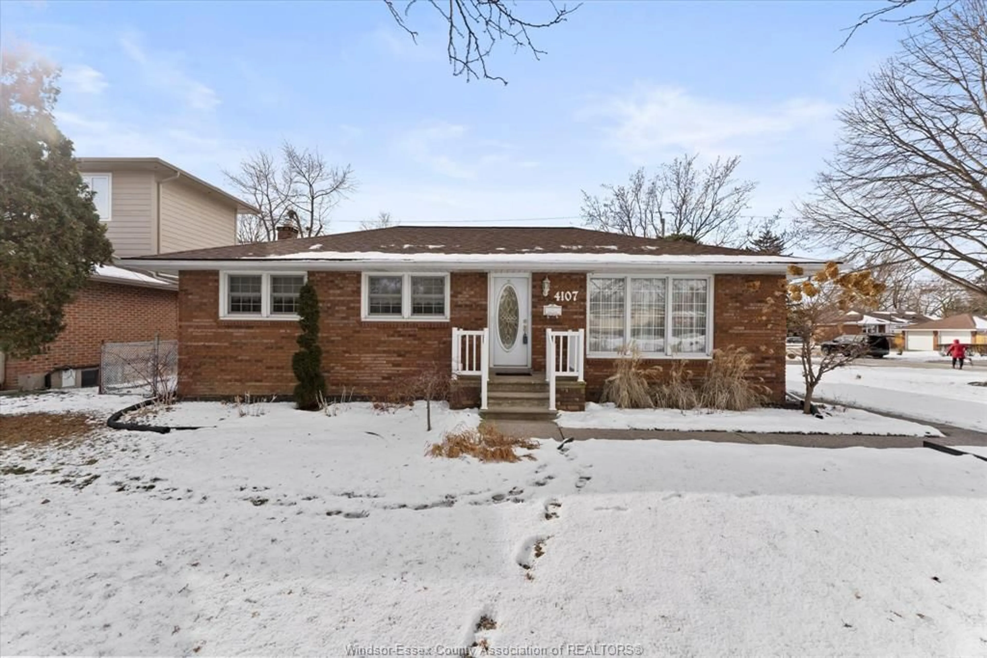 Home with brick exterior material, street for 4107 Mount Royal, Windsor Ontario N9G2C3