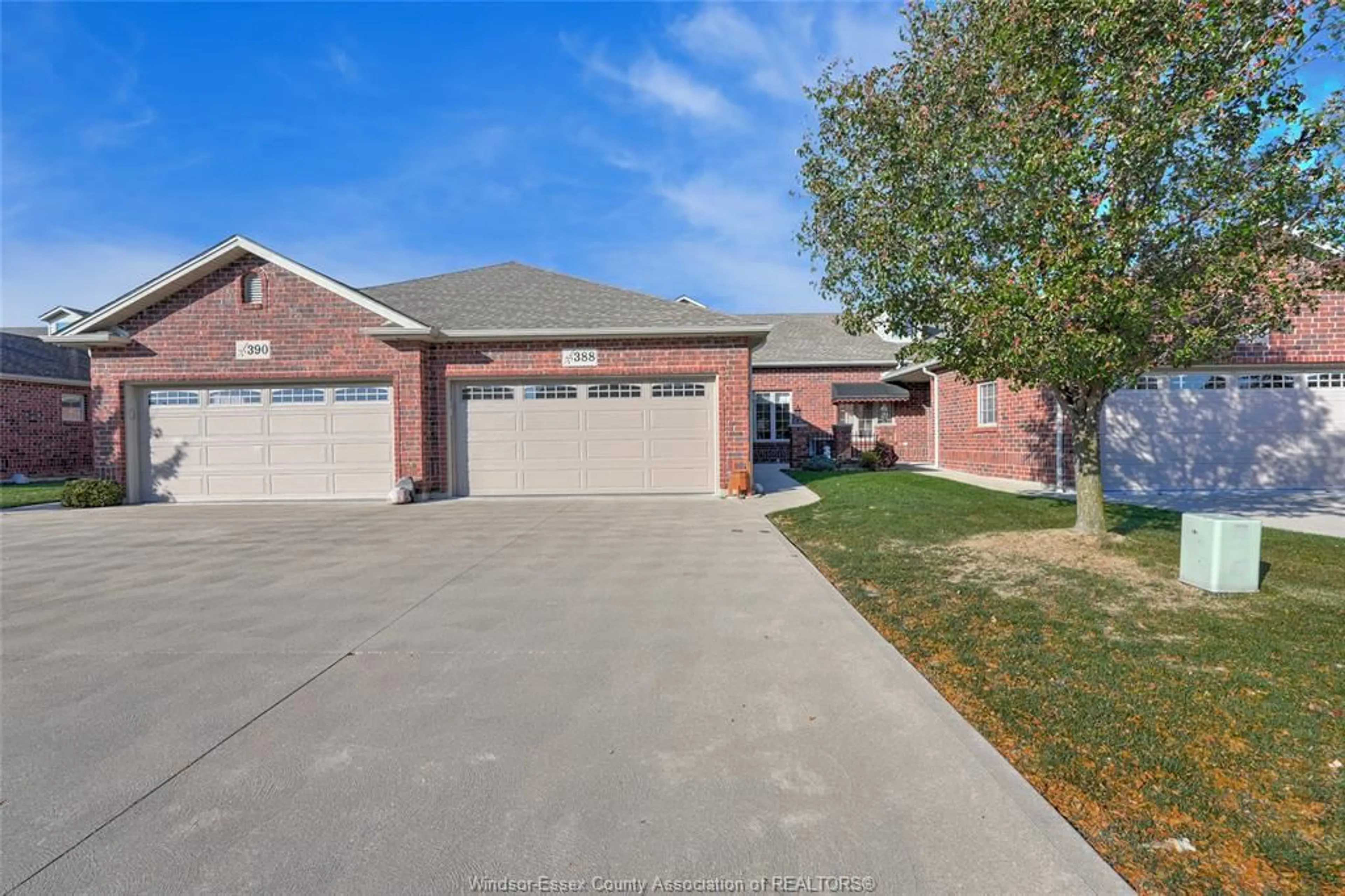 Home with brick exterior material, street for 388 HARVEST Lane, Belle River Ontario N0R 1A0