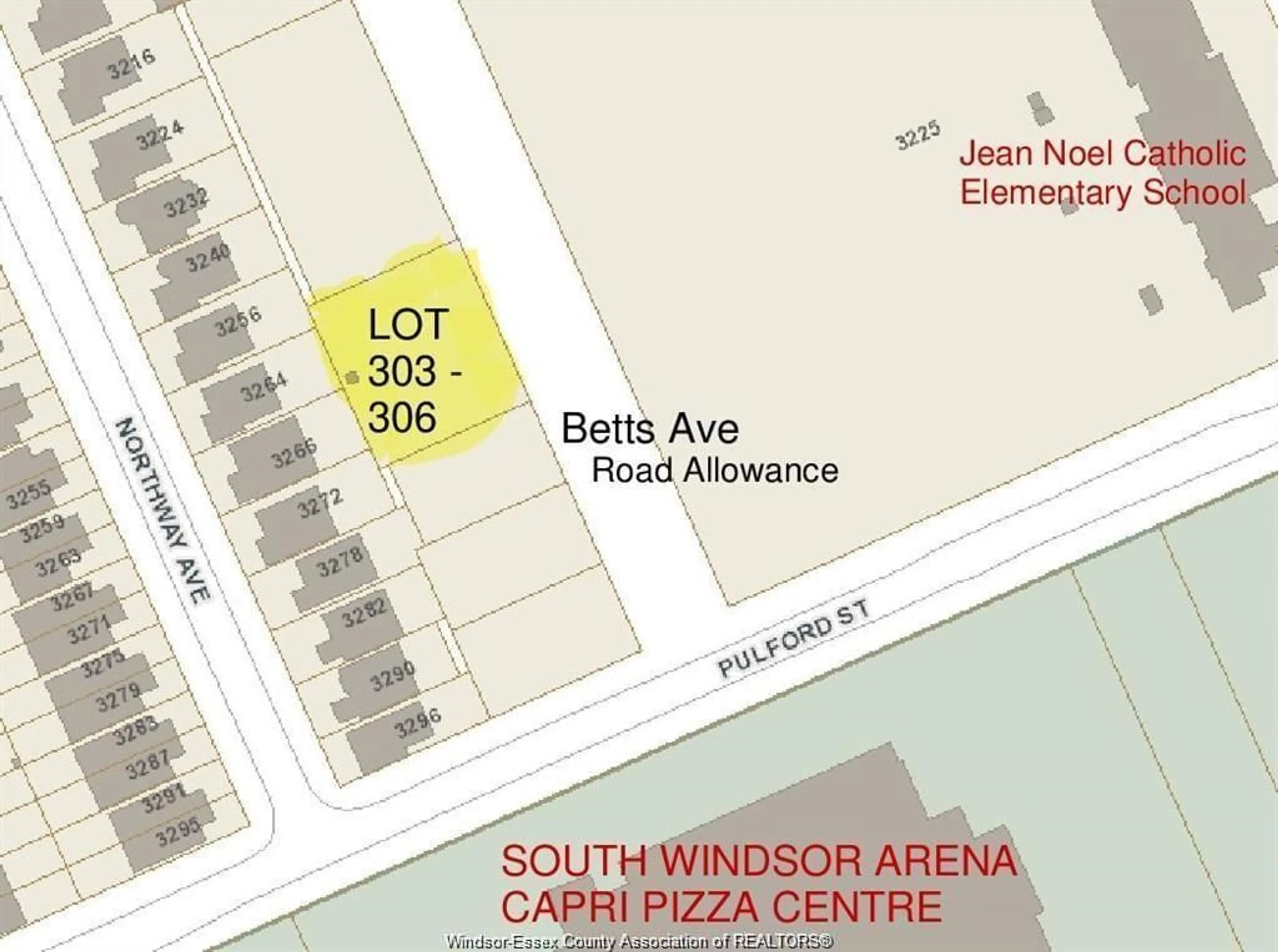 Floor plan for V/L BETTS, Windsor Ontario N9E 4T7