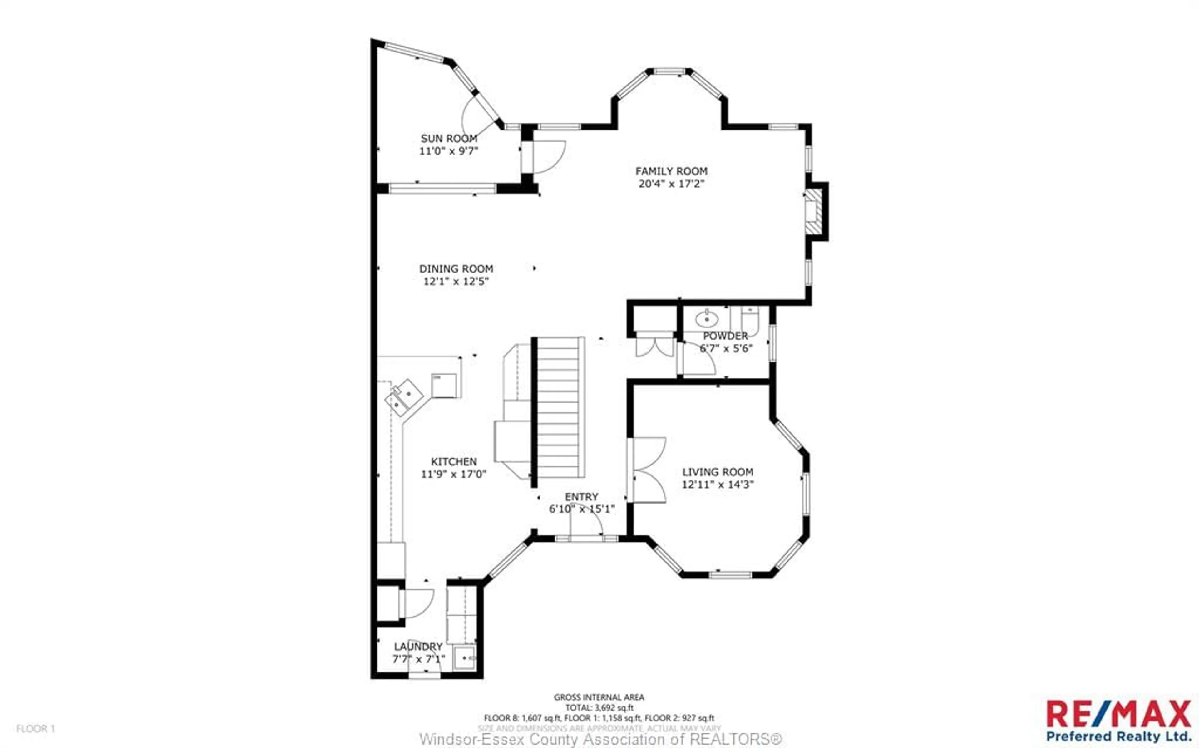 Floor plan for 577 GOLD COAST, Amherstburg Ontario N9V 4B2