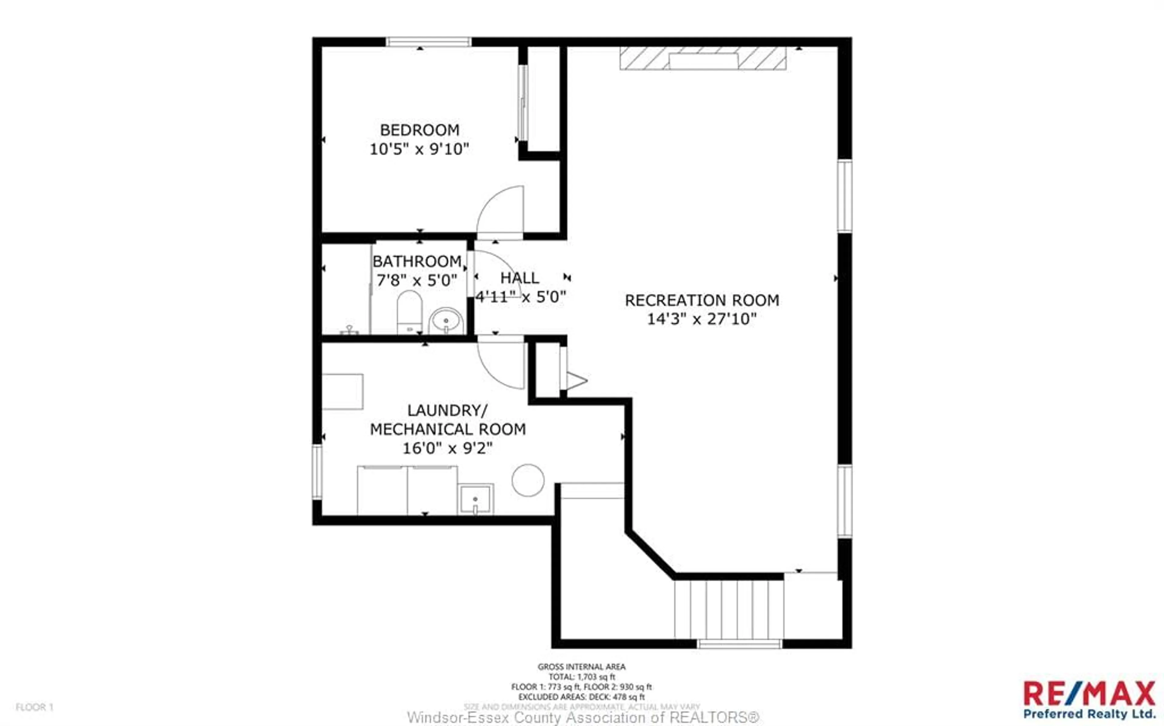 Floor plan for 4727 JULIET Cres, Windsor Ontario N9G 3A7