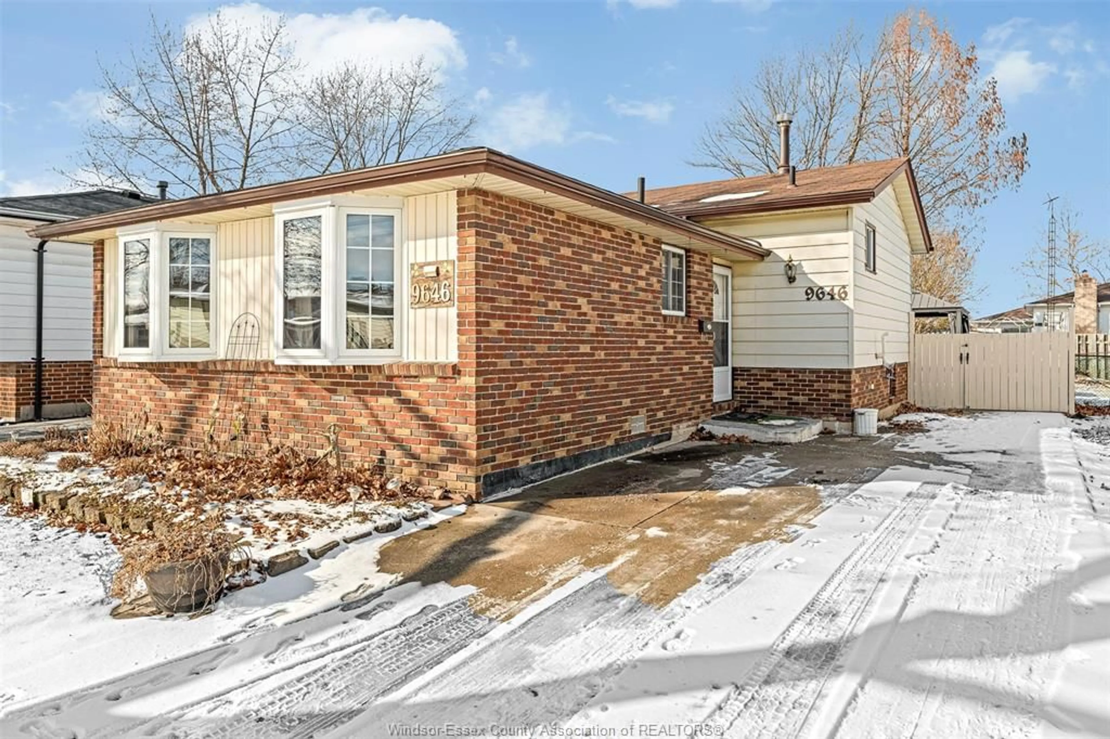 Home with brick exterior material, street for 9646 Avery Lane, Windsor Ontario N8R 2A2