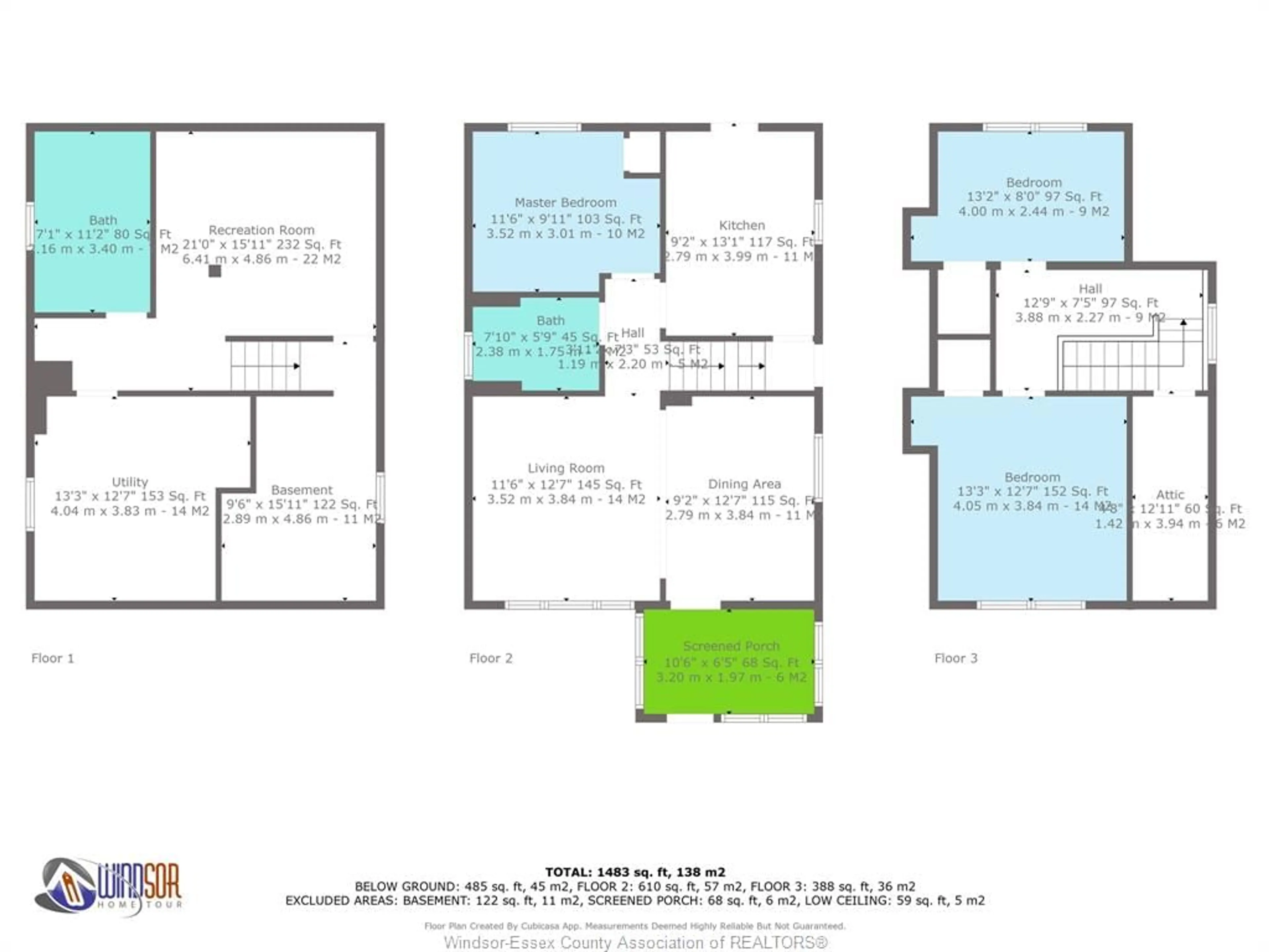 Floor plan for 2257 TURNER Rd, Windsor Ontario N8W 3K4