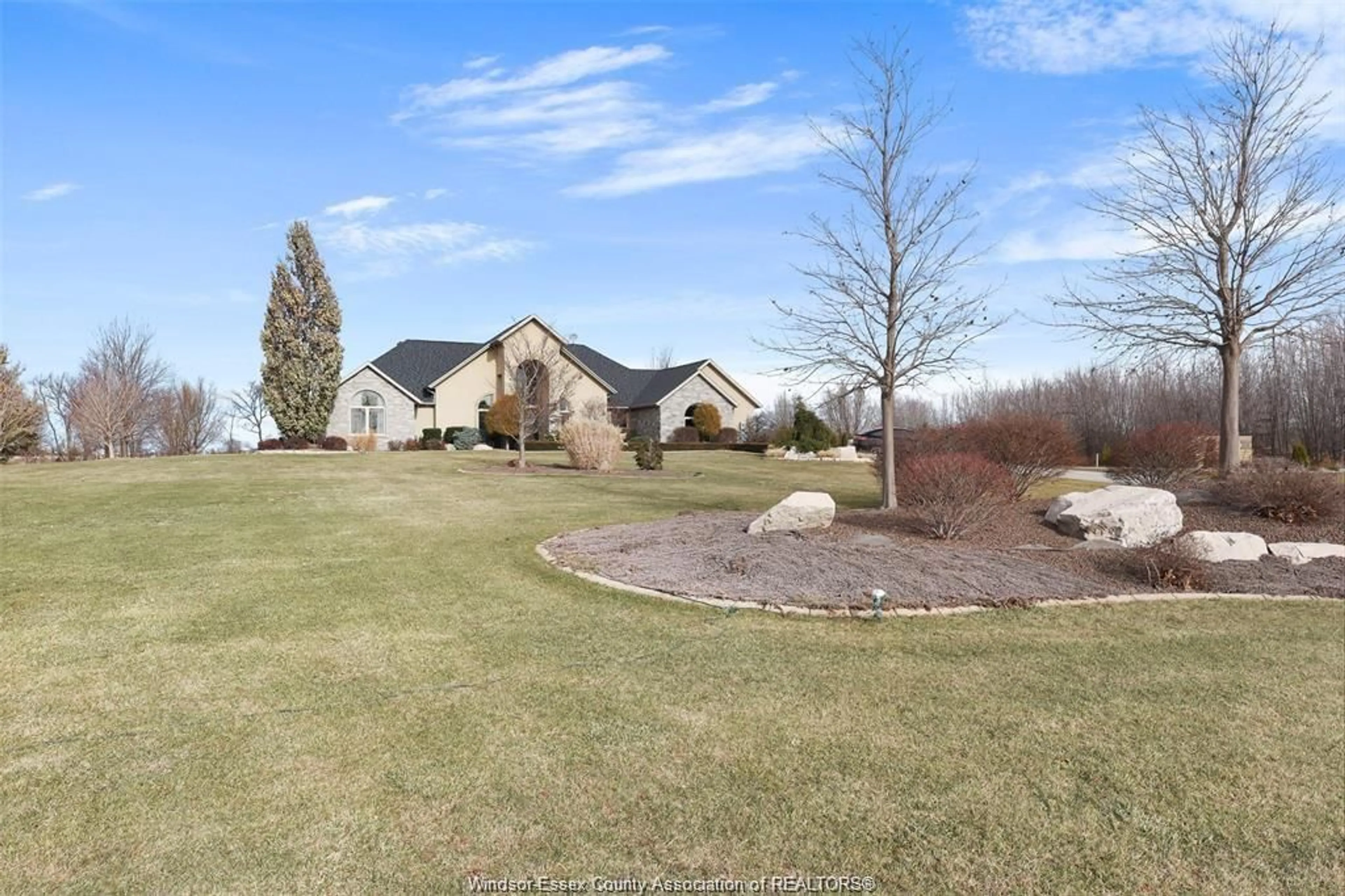 A pic from outside/outdoor area/front of a property/back of a property/a pic from drone, water/lake/river/ocean view for 1107 MERSEA RD 7, Leamington Ontario N8H 3V8