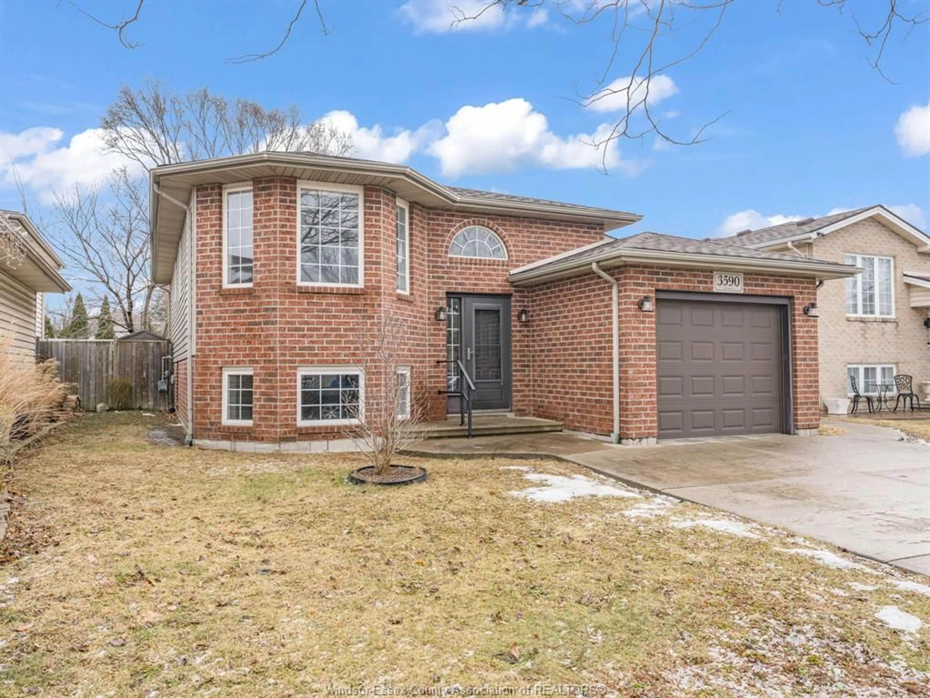 Home with brick exterior material, street for 3590 CARIBOU Cres, Windsor Ontario N8W 5T2