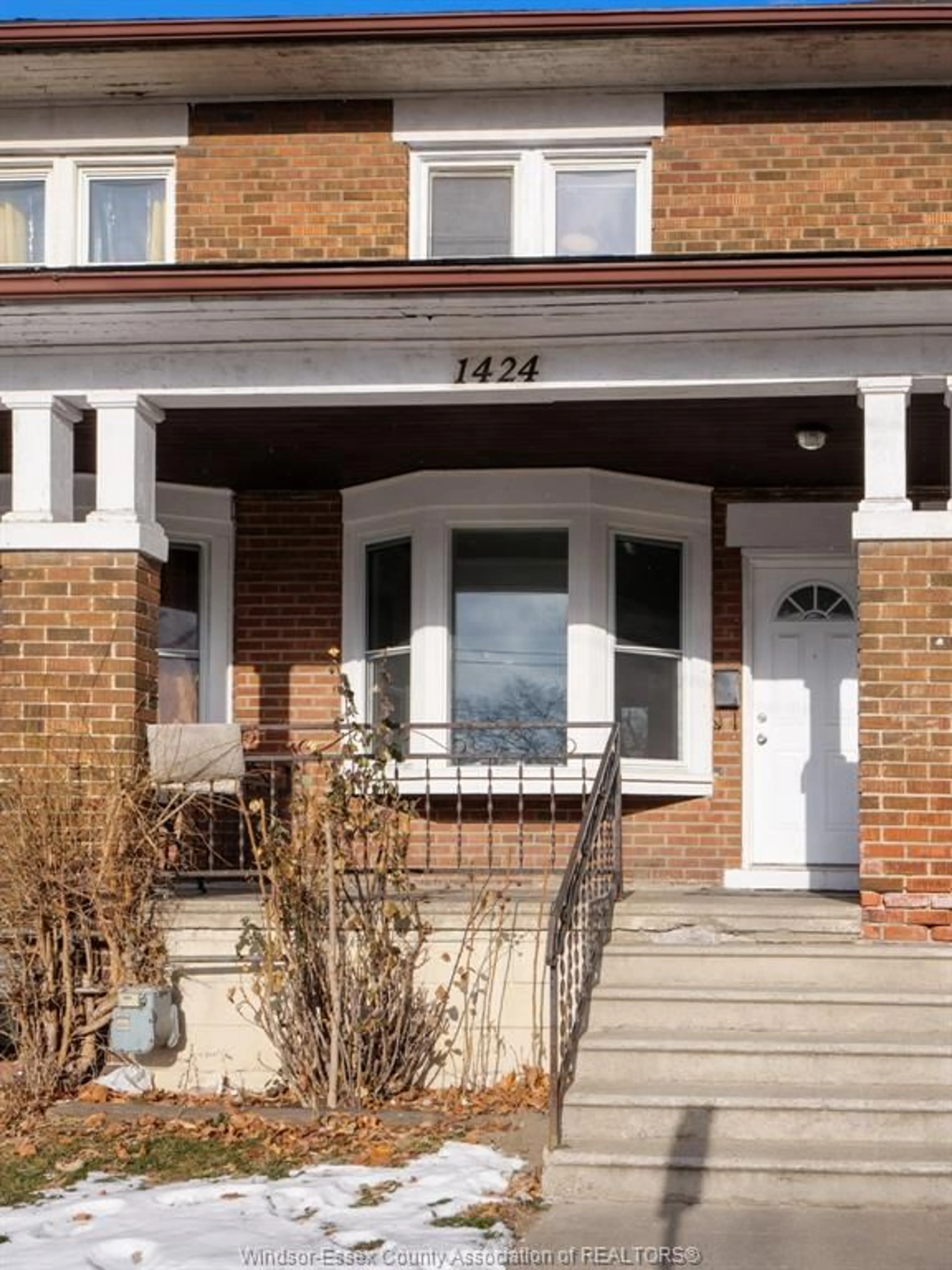 Home with brick exterior material, street for 1424 WYANDOTTE St, Windsor Ontario N9B 1H4